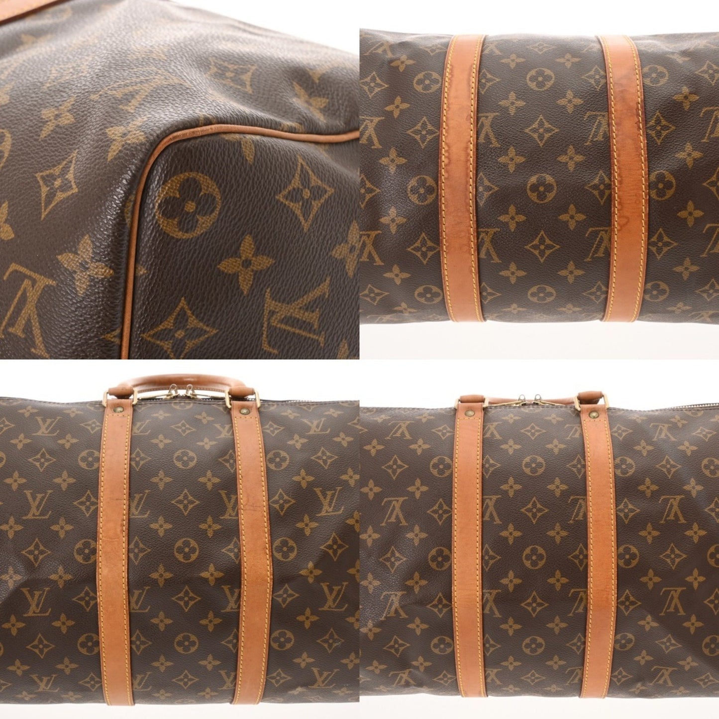 Louis Vuitton Keepall 45, Brown, Canvas, travel