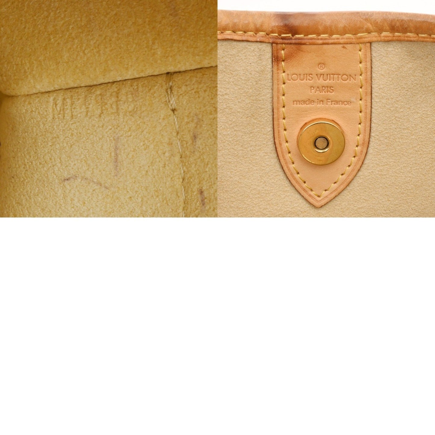 Louis Vuitton Galliera, White, Canvas, handbag