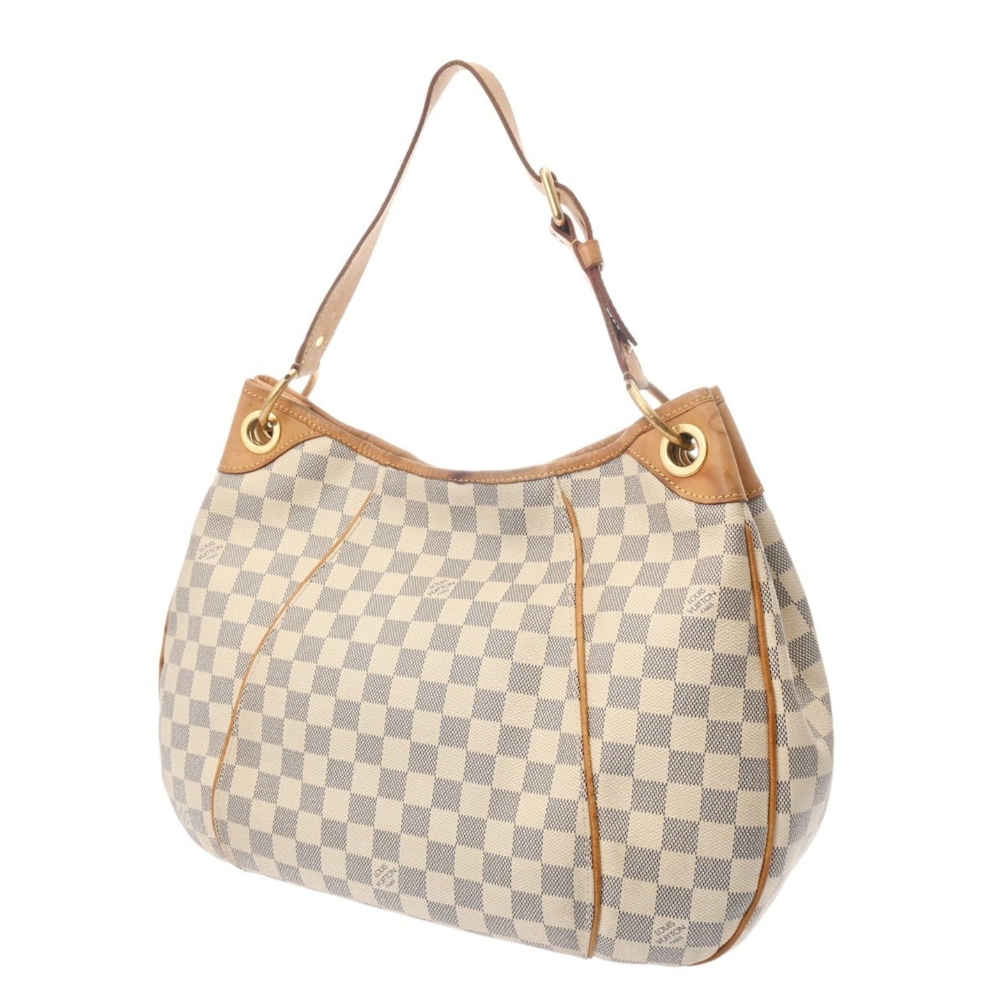 Louis Vuitton Galliera, White, Canvas, handbag