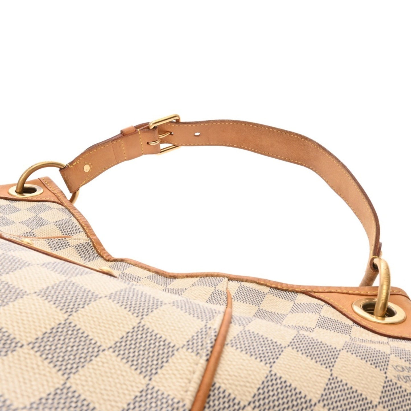 Louis Vuitton Galliera, White, Canvas, handbag