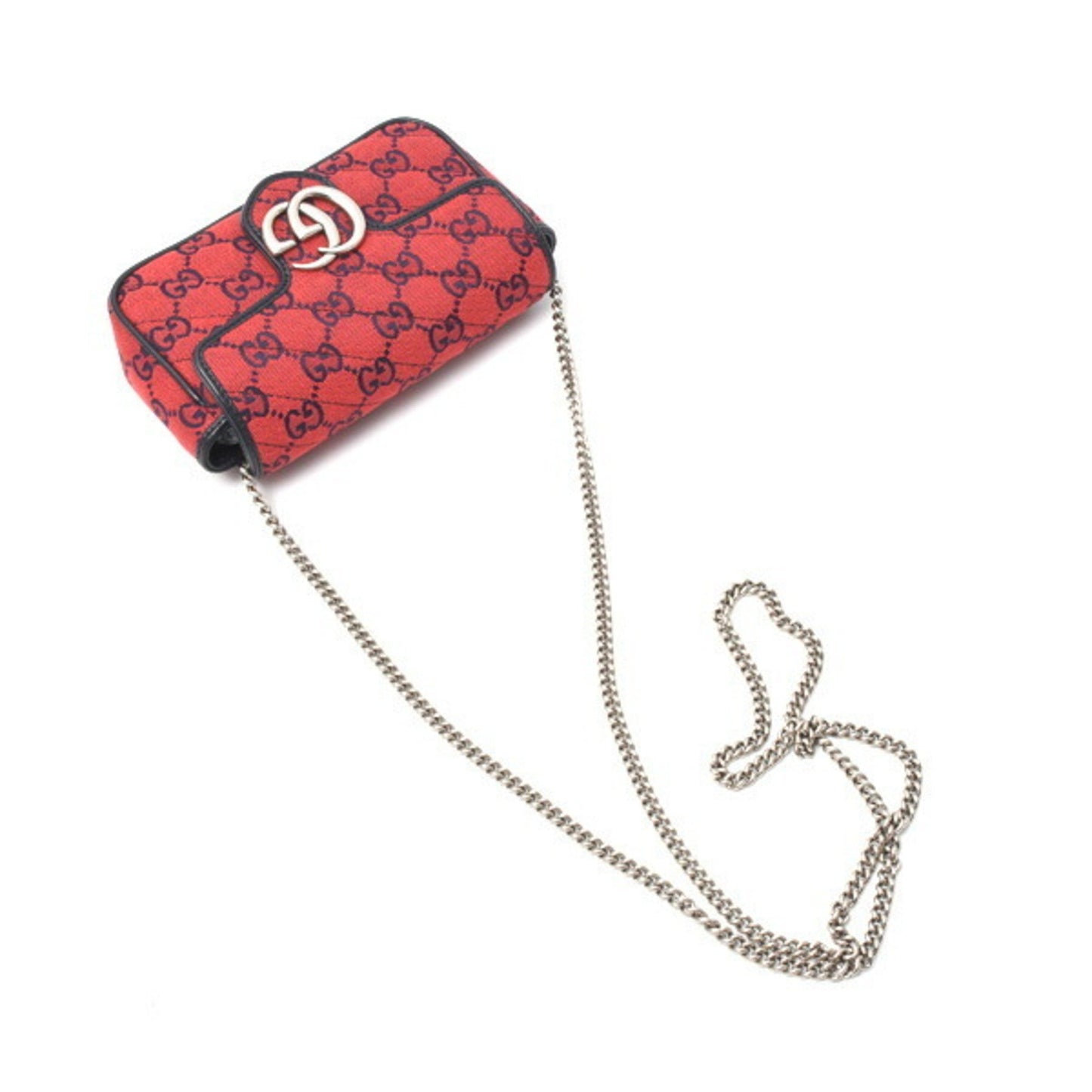 Gucci GG Marmont, Red, Canvas, shoulder