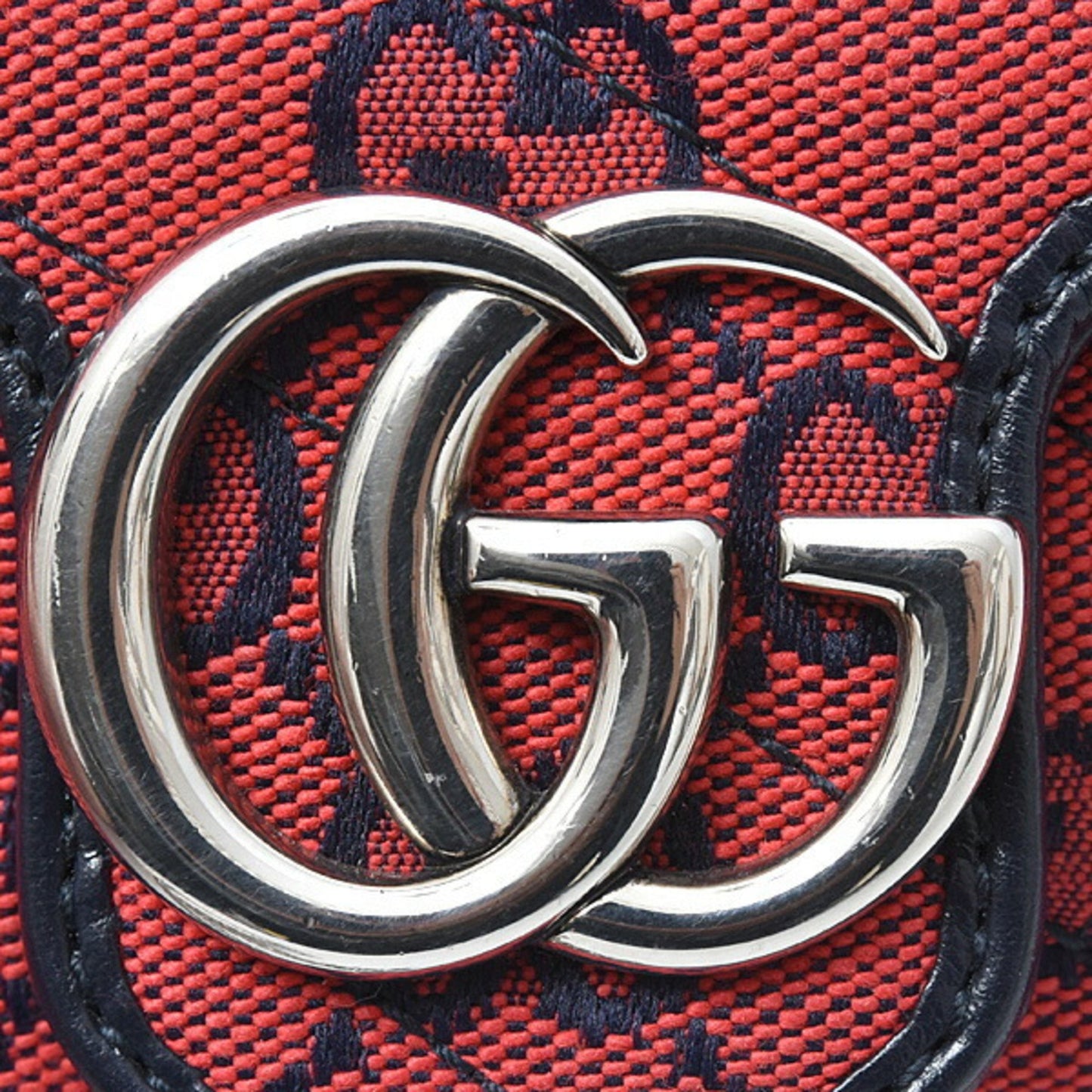 Gucci GG Marmont, Red, Canvas, shoulder