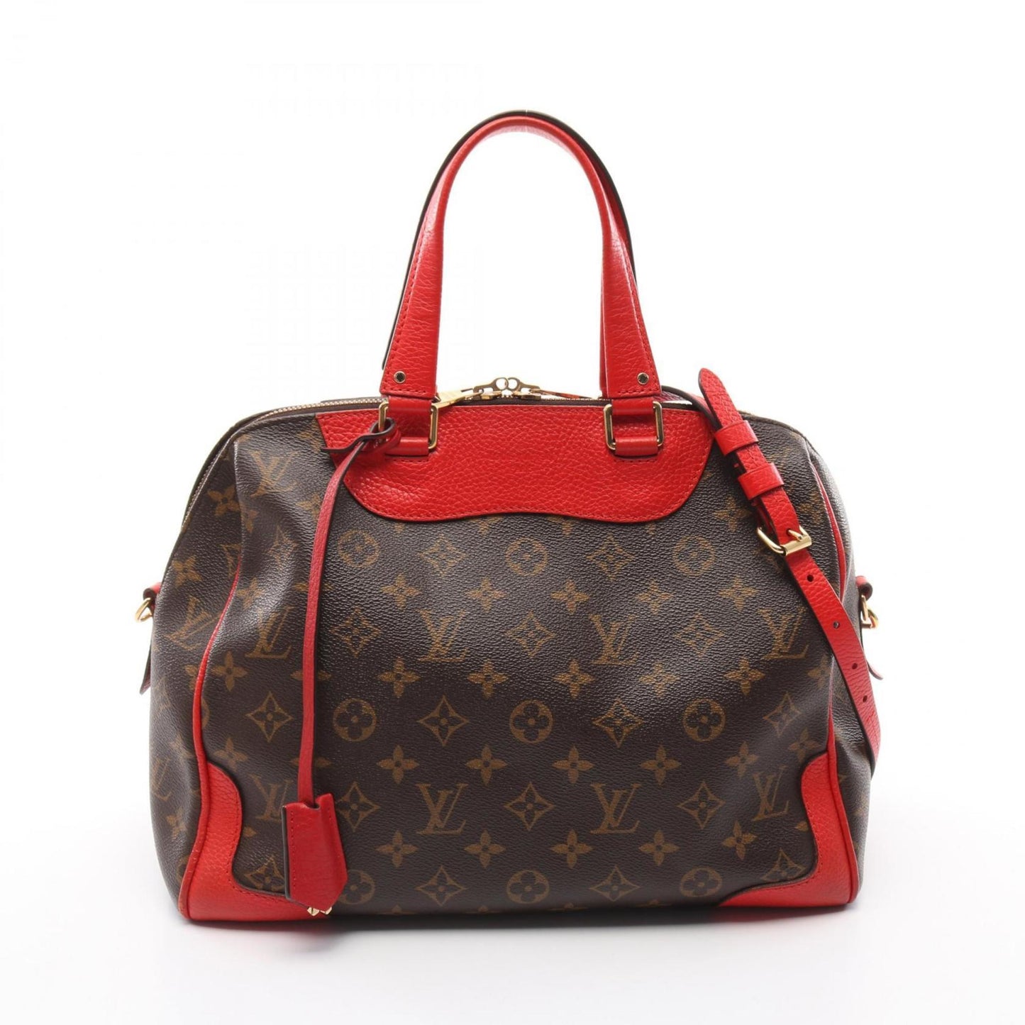 Louis Vuitton Retiro Pm, Brown, Canvas, handbag