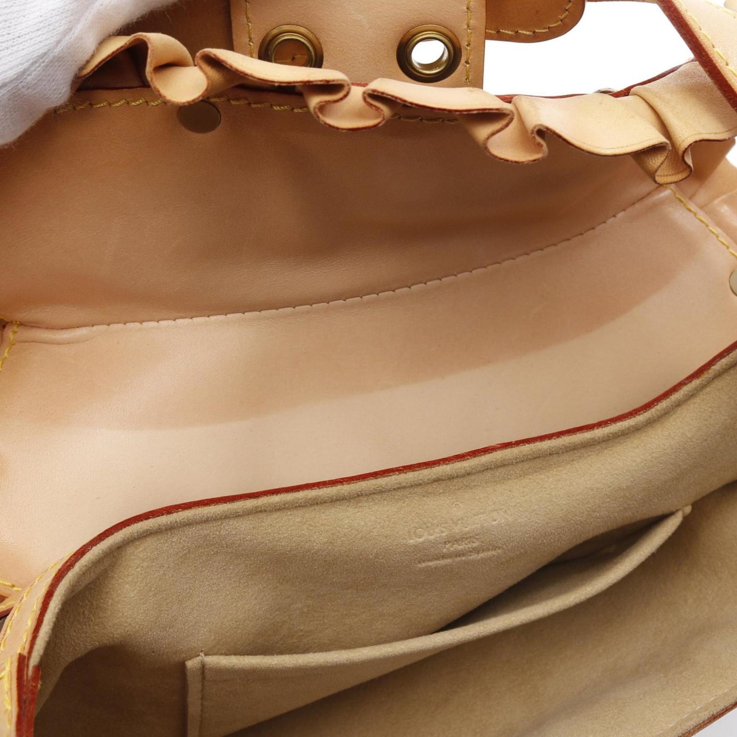 Louis Vuitton Leonor, Brown, Canvas, shoulder