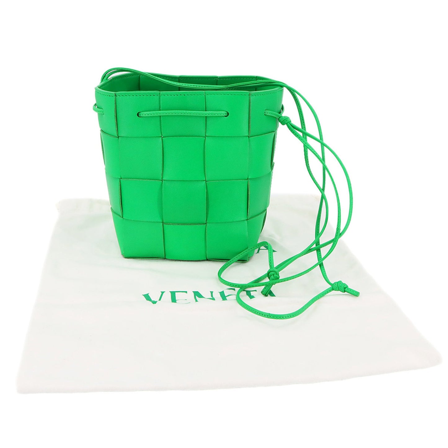 Bottega Veneta Cassette, Green, Leather, shoulder