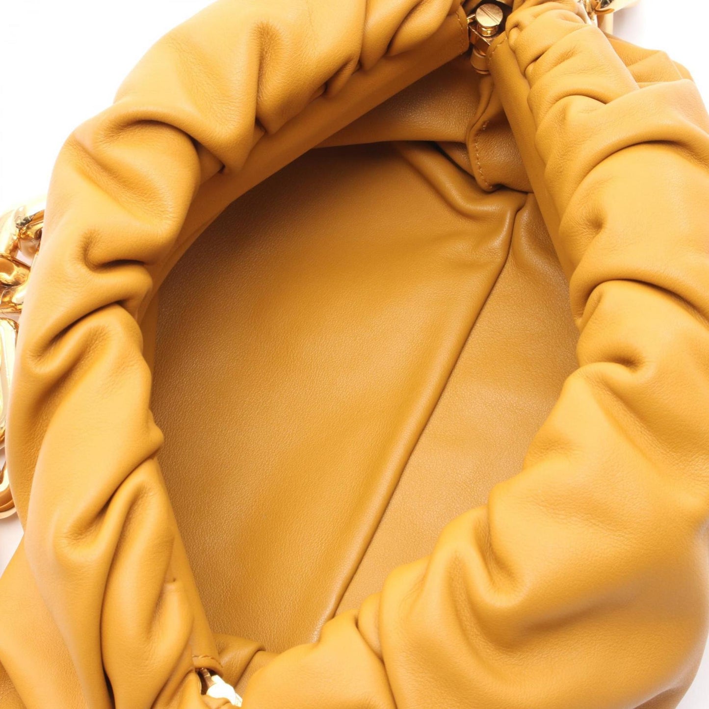 Bottega Veneta Chain Pouch, Brown, Leather, clutch
