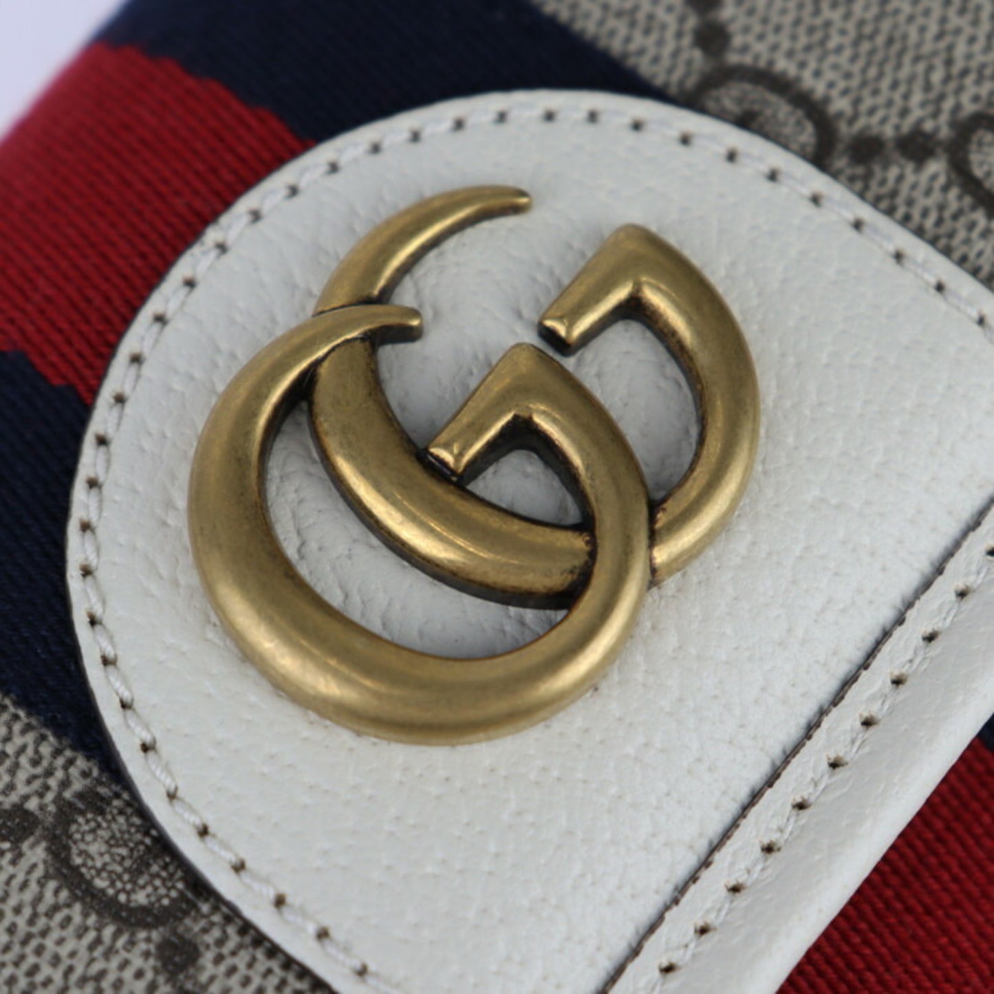 Gucci Ophidia, Beige, Canvas, clutch