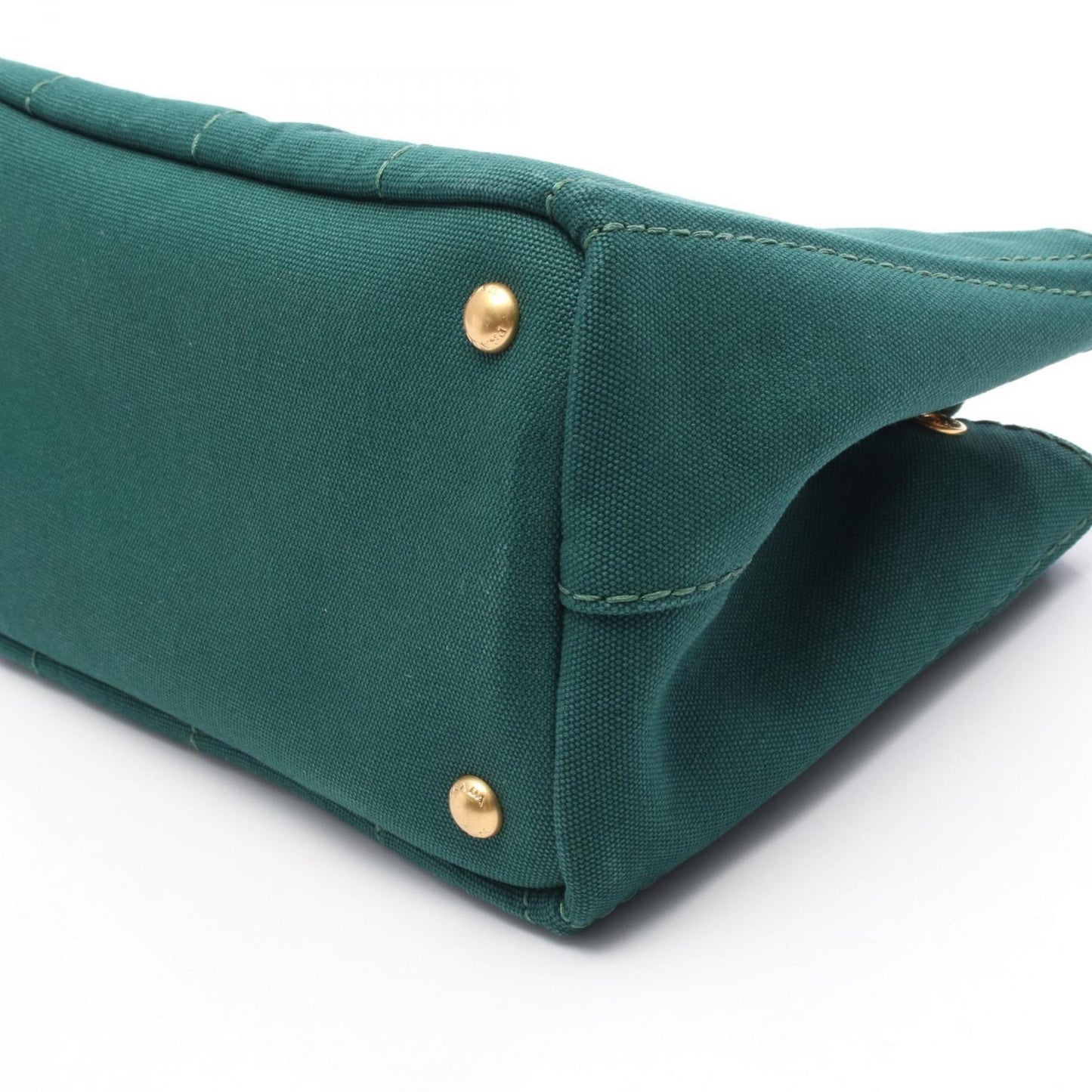 Prada Canapa, Green, Canvas, handbag