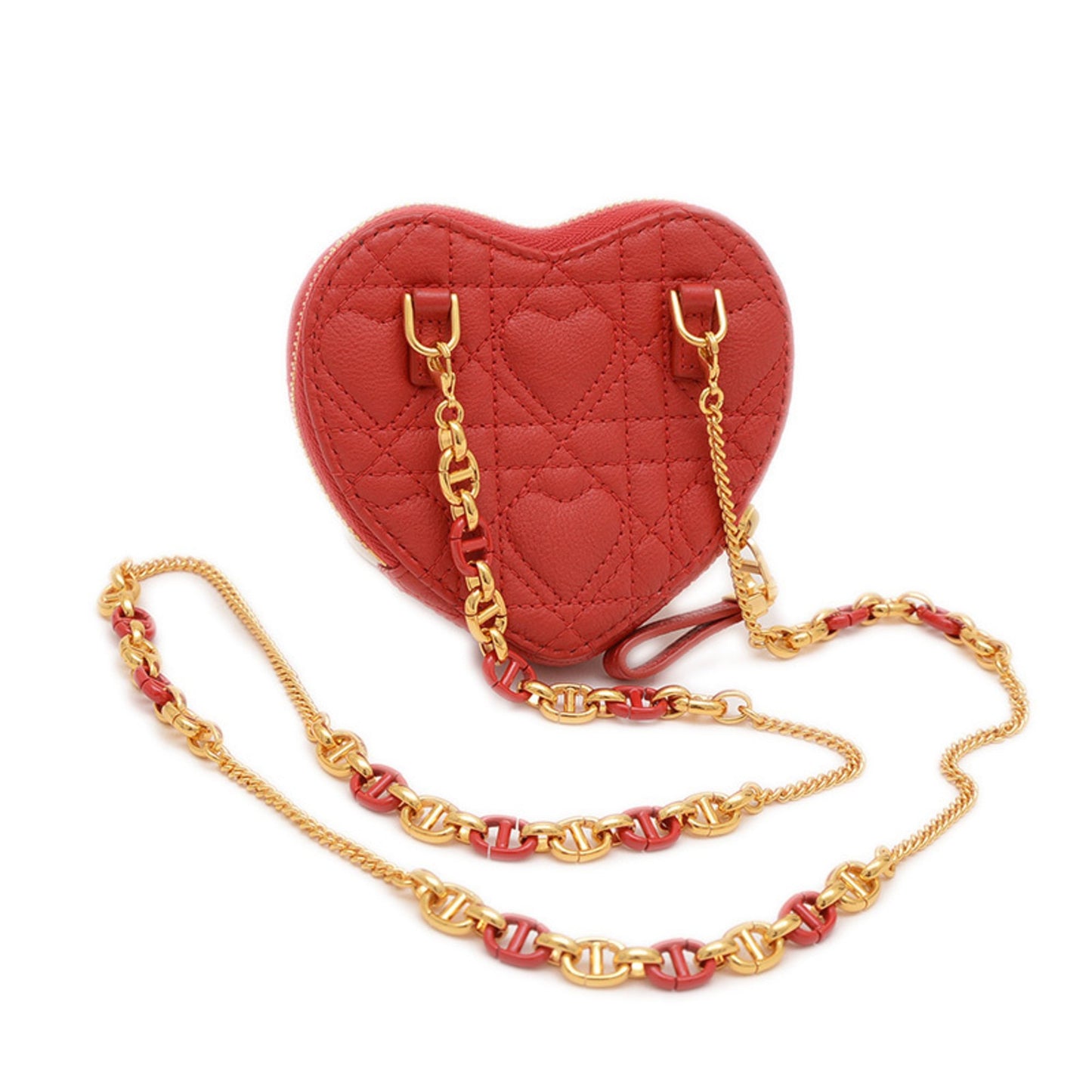 Dior Dioramour, Red, Leather, shoulder