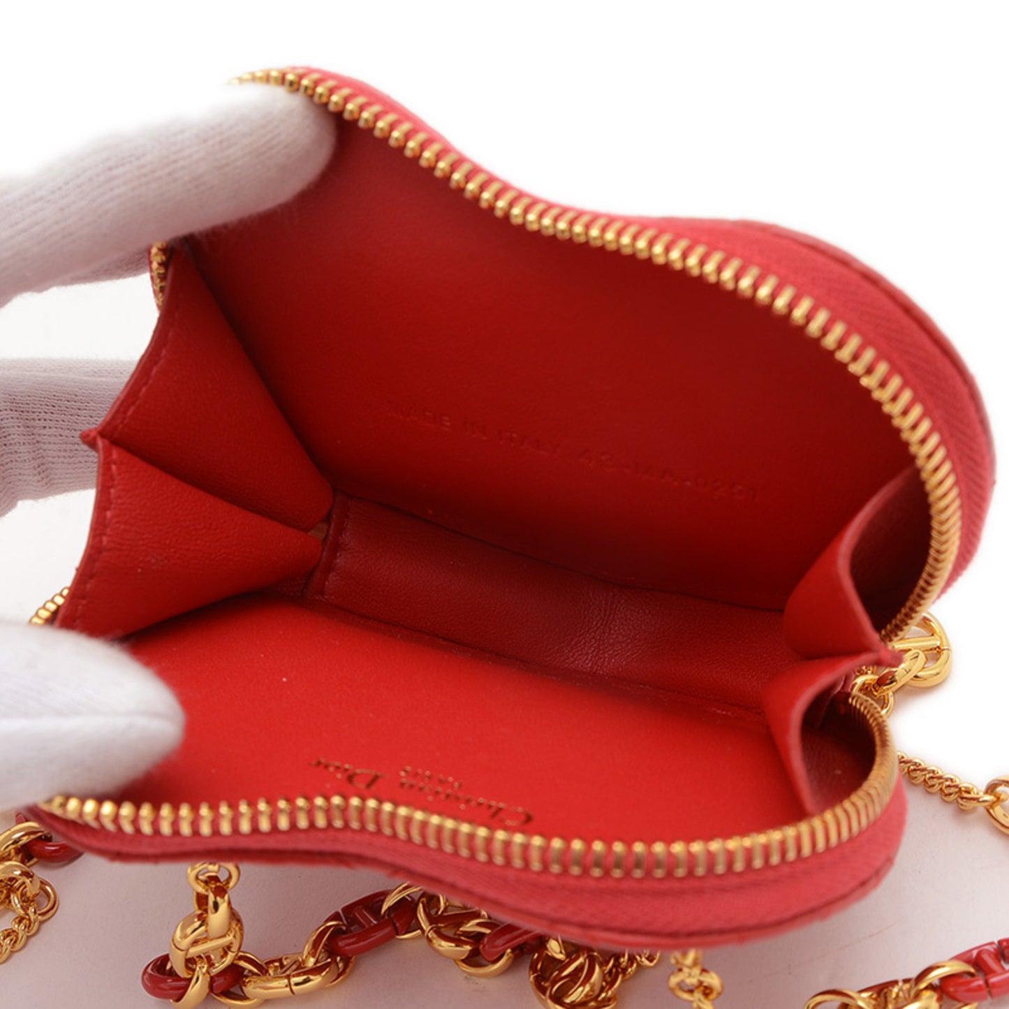 Dior Dioramour, Red, Leather, shoulder