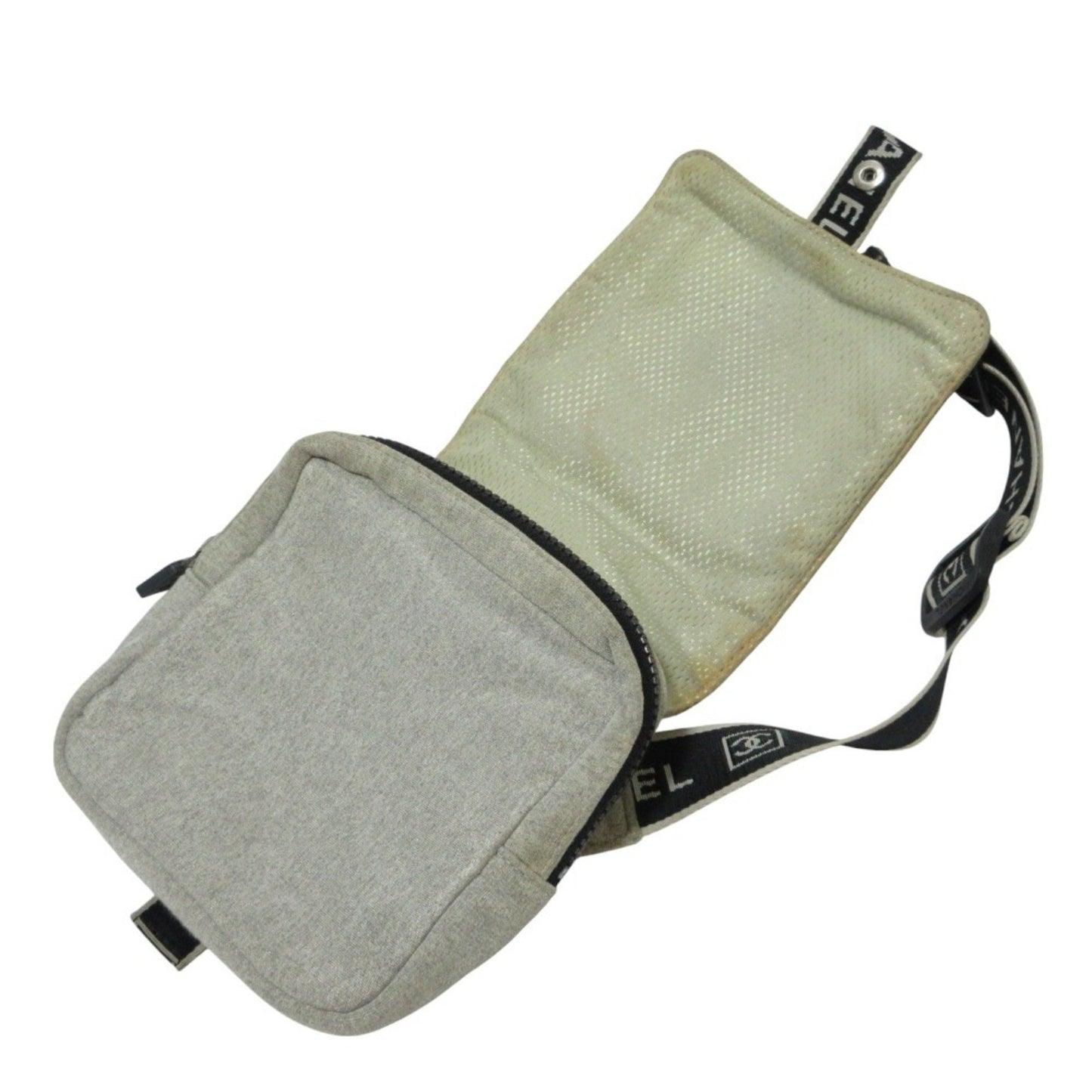 Chanel Sport line, Grey, Canvas, clutch