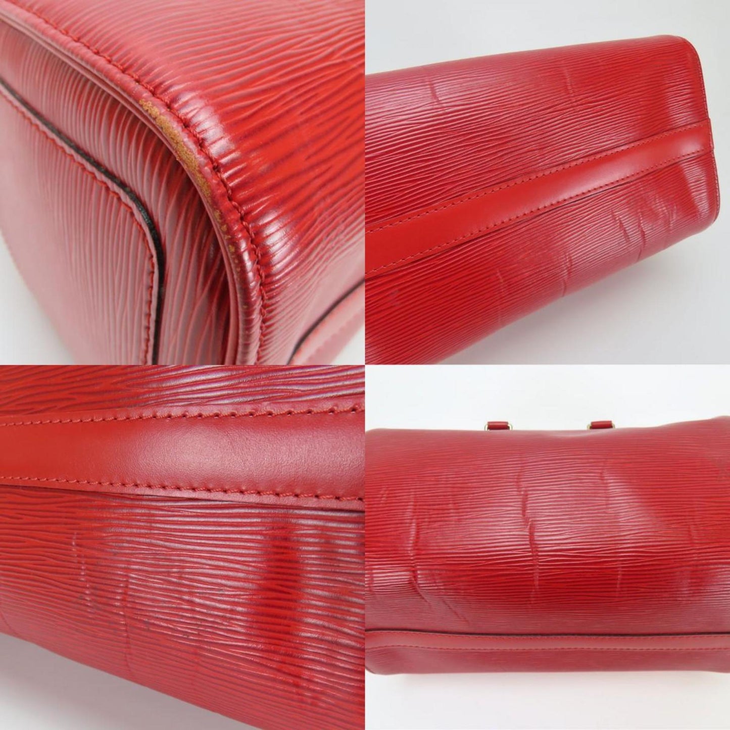 Louis Vuitton Speedy 25, Red, Leather, handbag