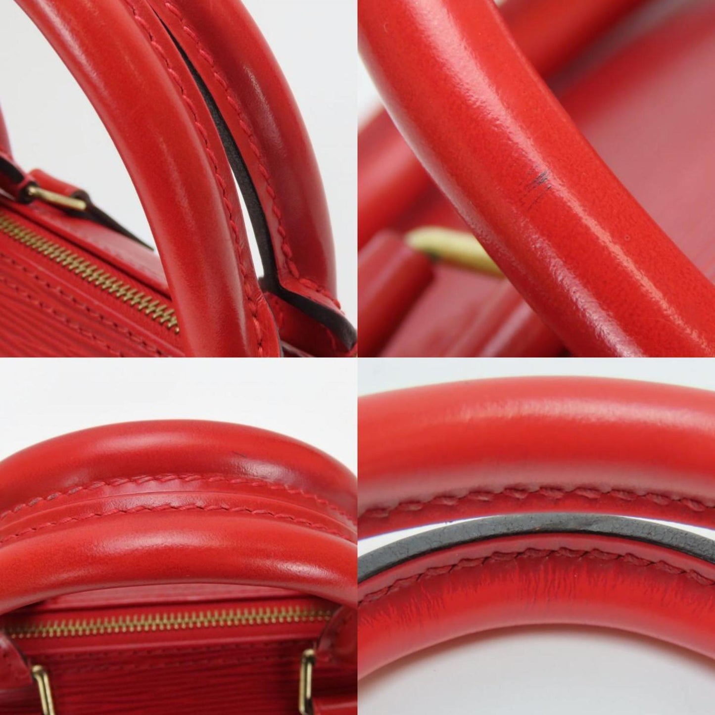 Louis Vuitton Speedy 25, Red, Leather, handbag