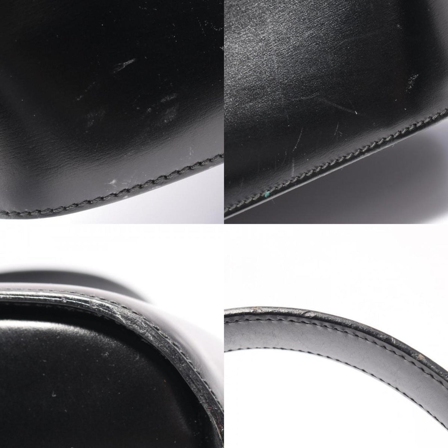 Céline, Black, Leather, handbag