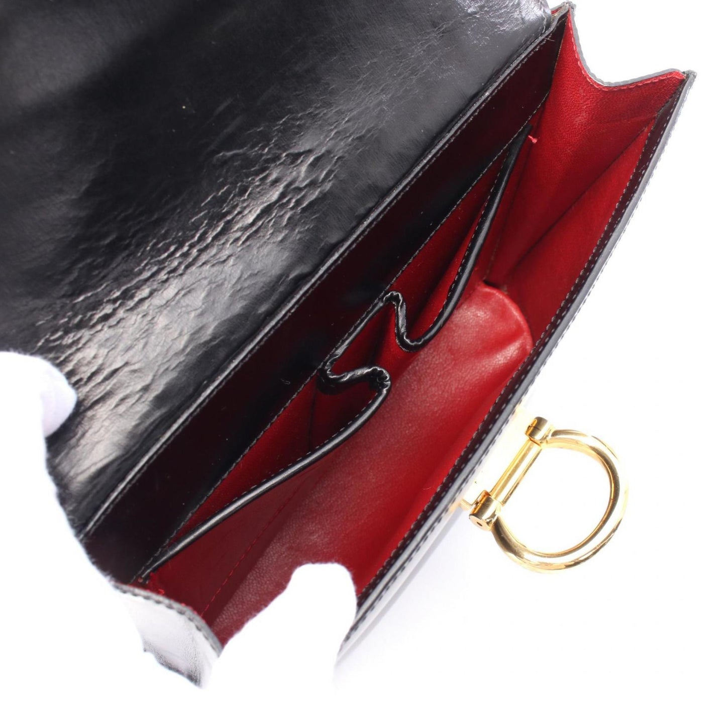 Céline, Black, Leather, handbag