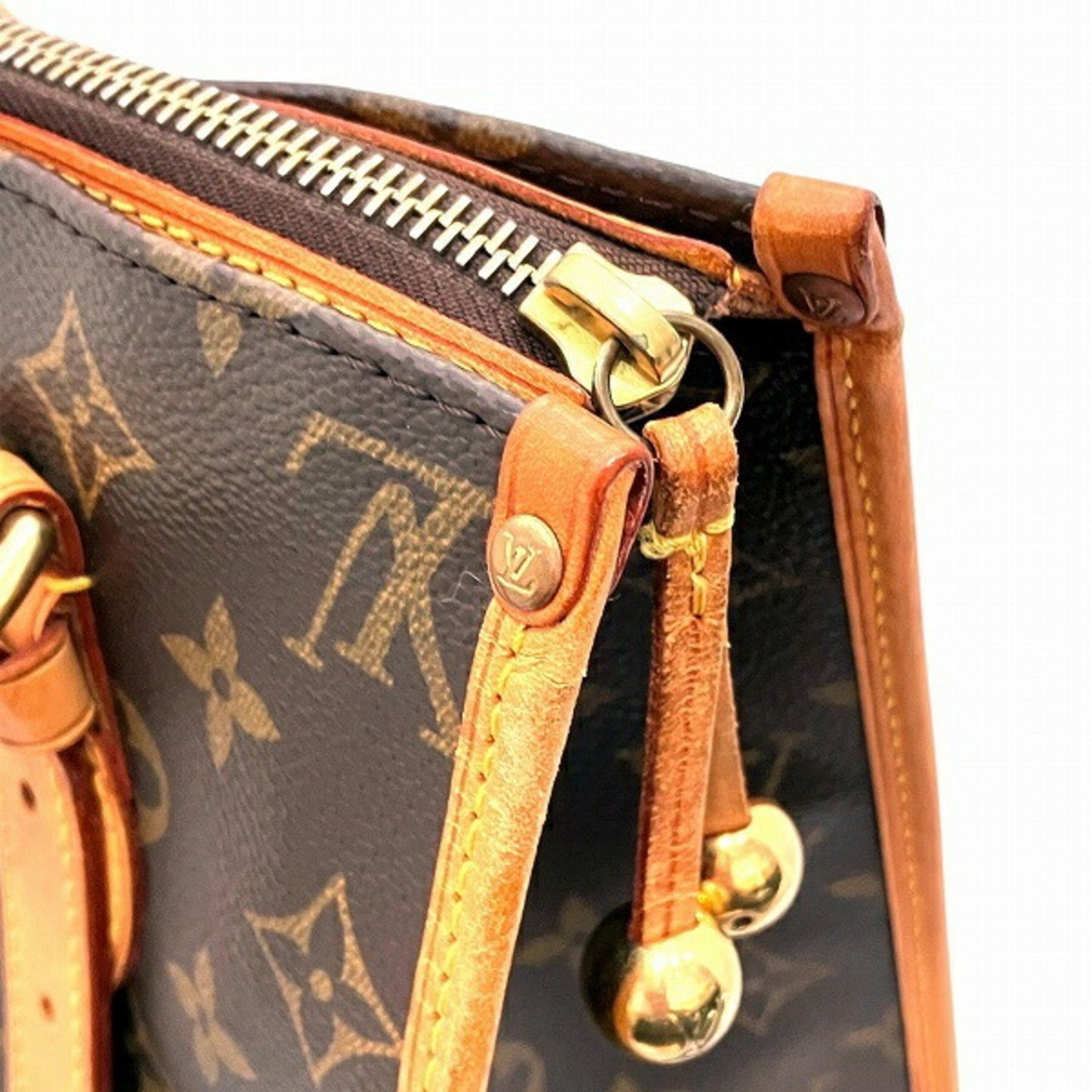 Louis Vuitton Popincourt, Brown, Canvas, handbag