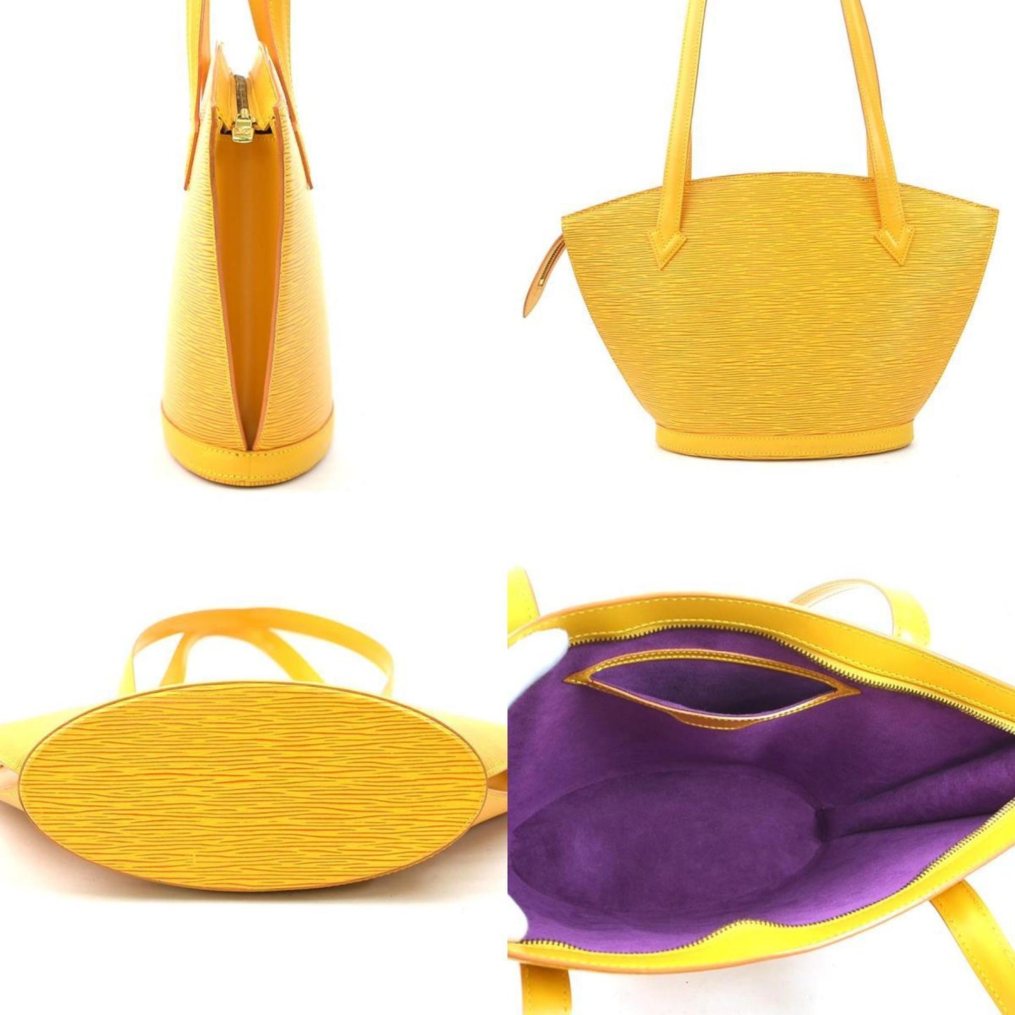 Louis Vuitton Saint Jacques, Yellow, Leather, shoulder
