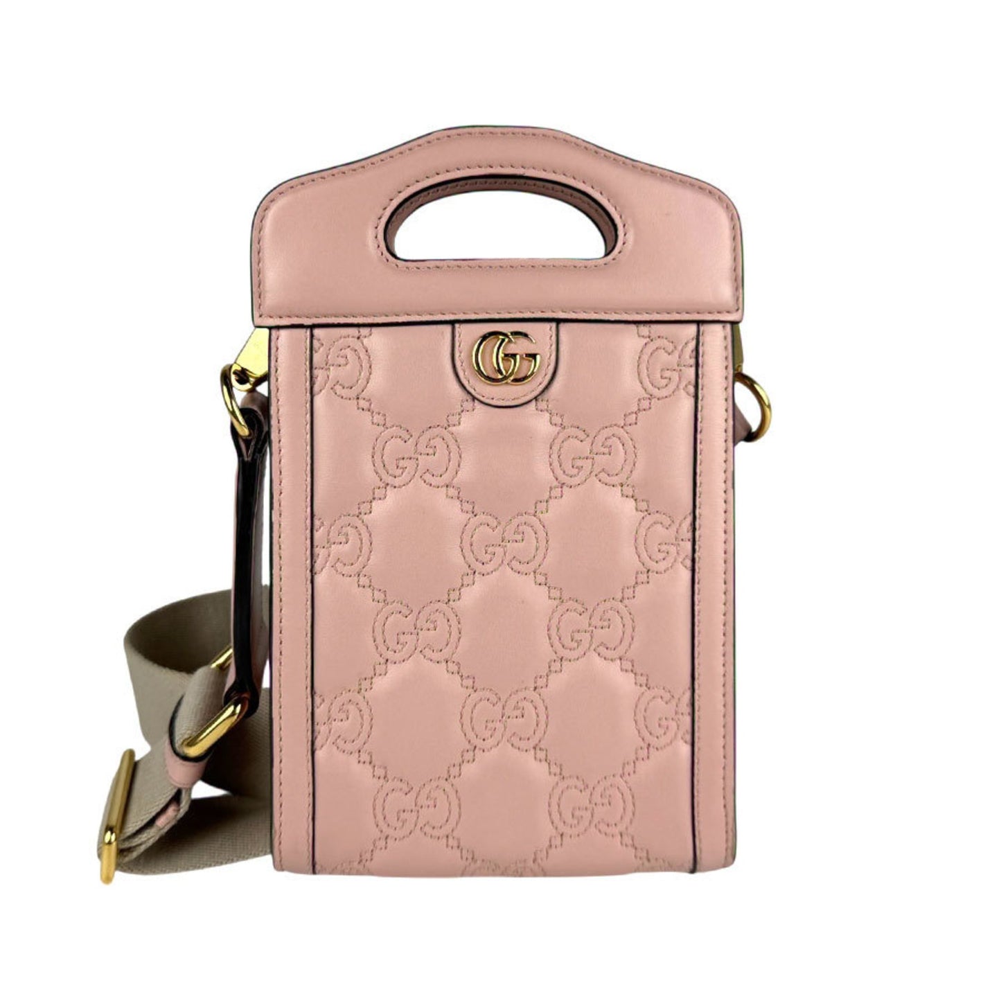Gucci GG Marmont, Pink, Leather, clutch