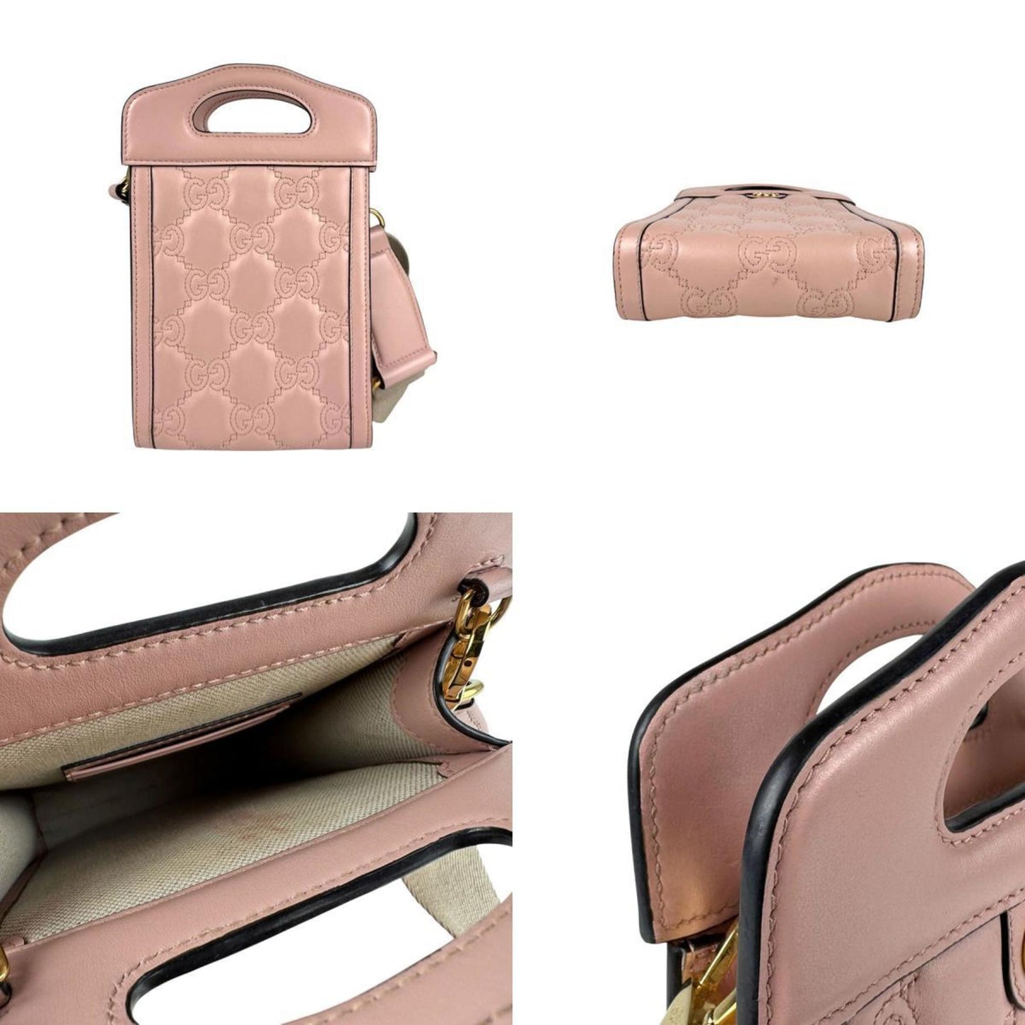 Gucci GG Marmont, Pink, Leather, clutch