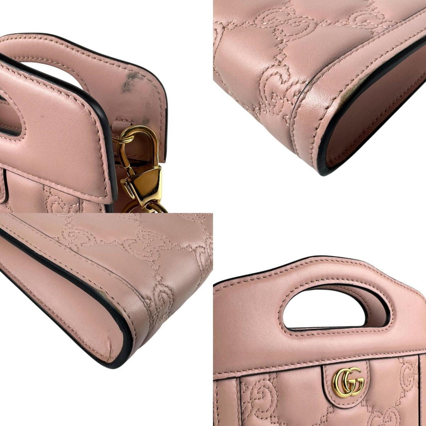 Gucci GG Marmont, Pink, Leather, clutch