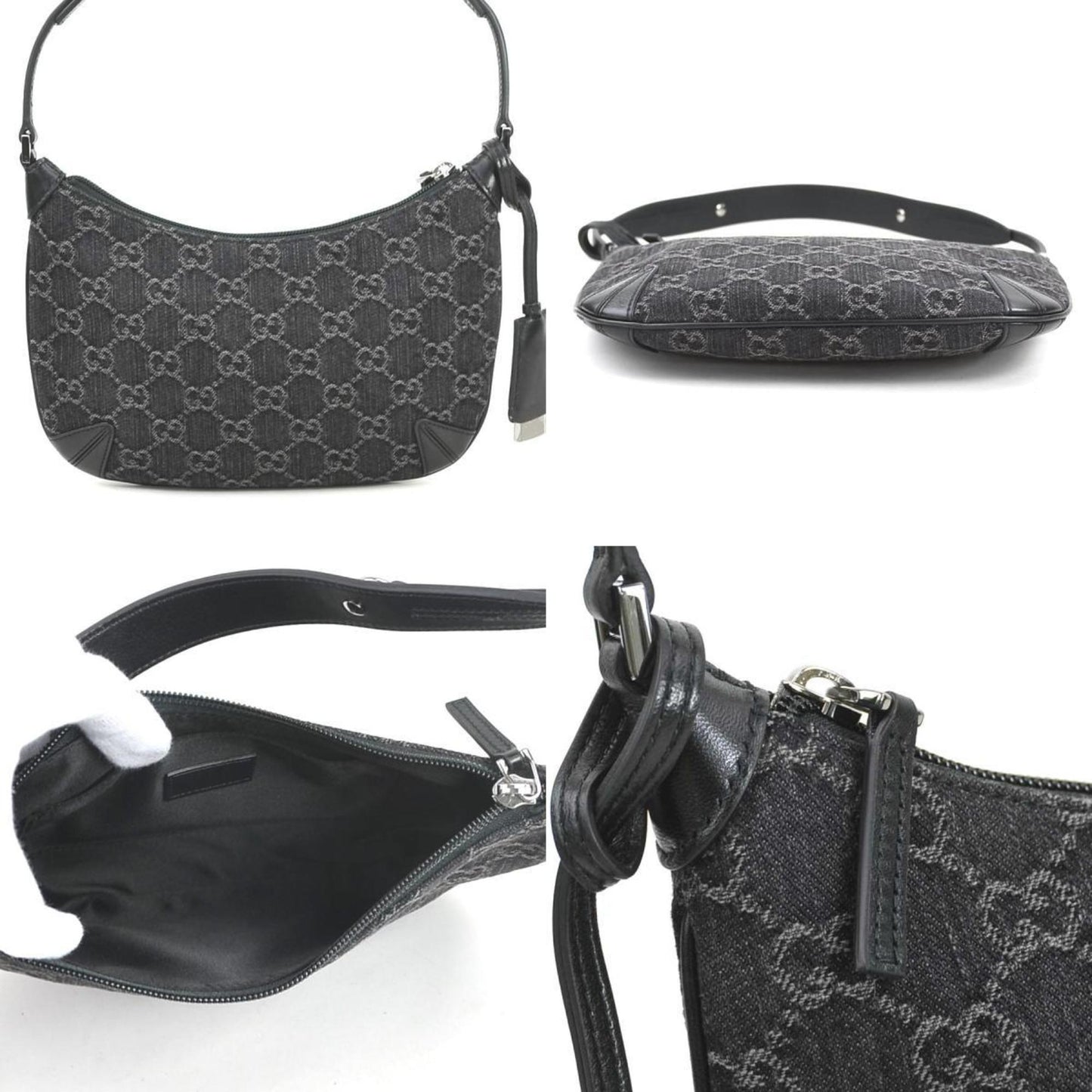 Gucci Horsebit, Black, Denim - Jeans, clutch
