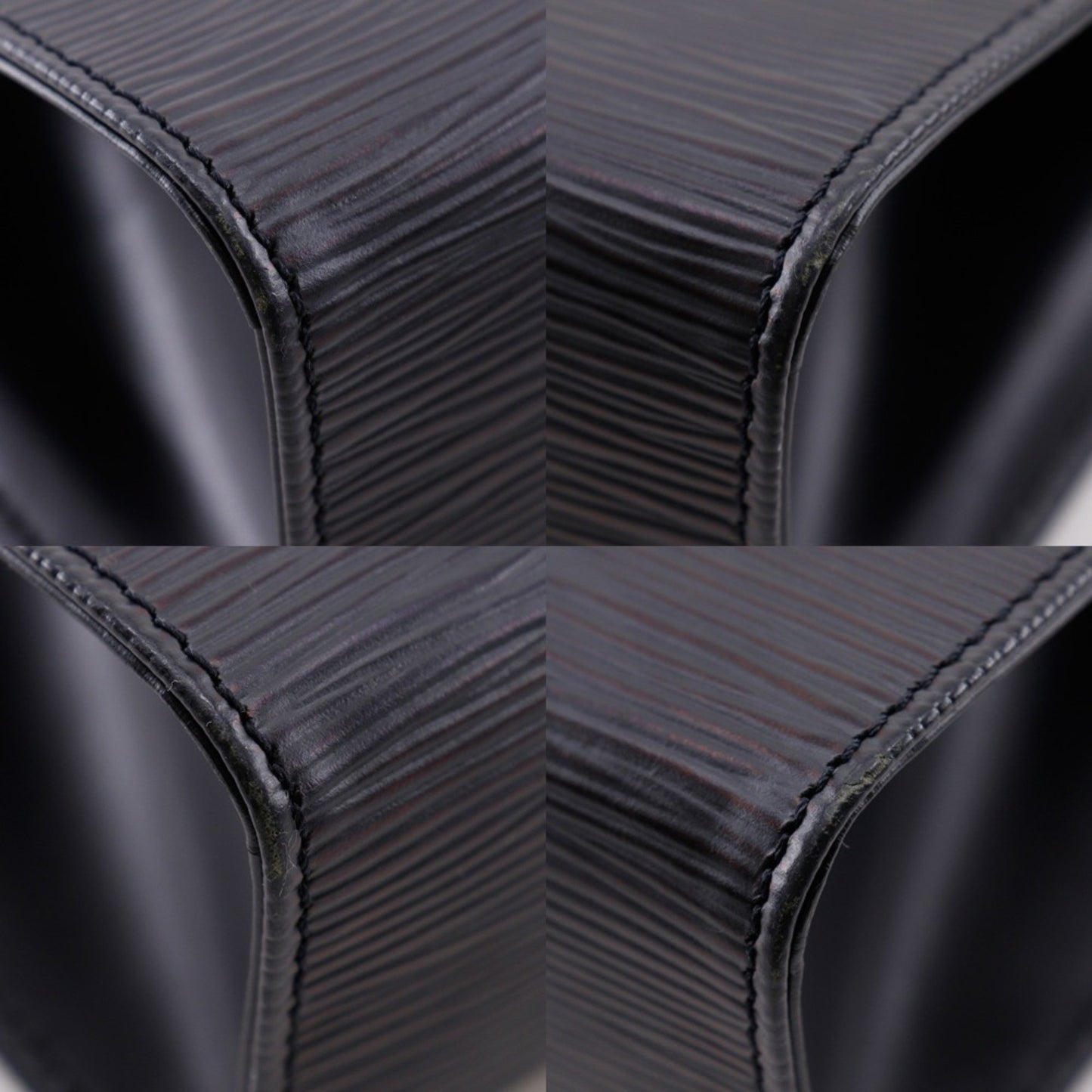 Louis Vuitton Dinard, Black, Leather, shoulder