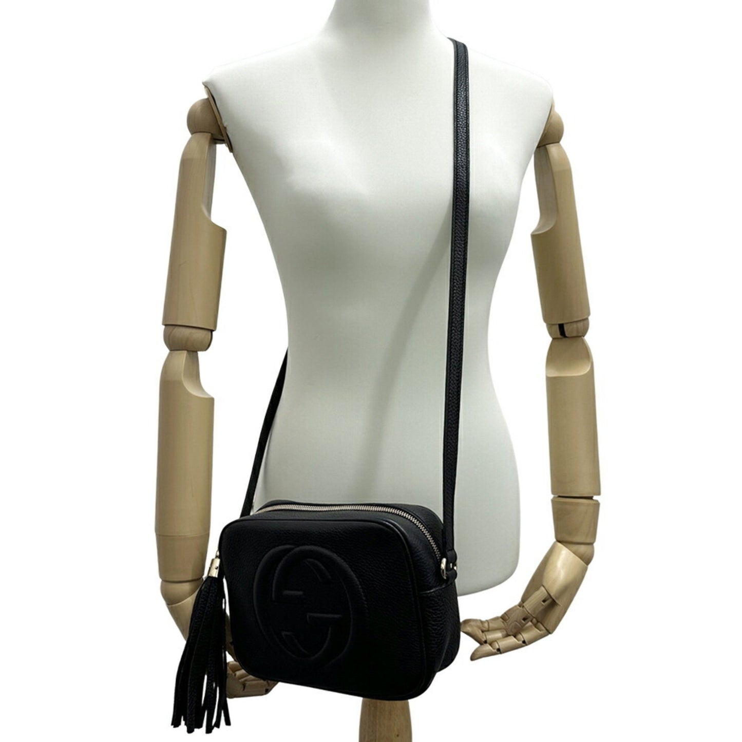 Gucci Soho, Black, Leather, shoulder