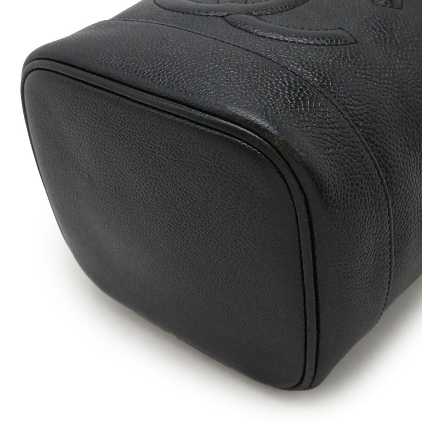 Chanel Vanity, Black, Leather, handbag