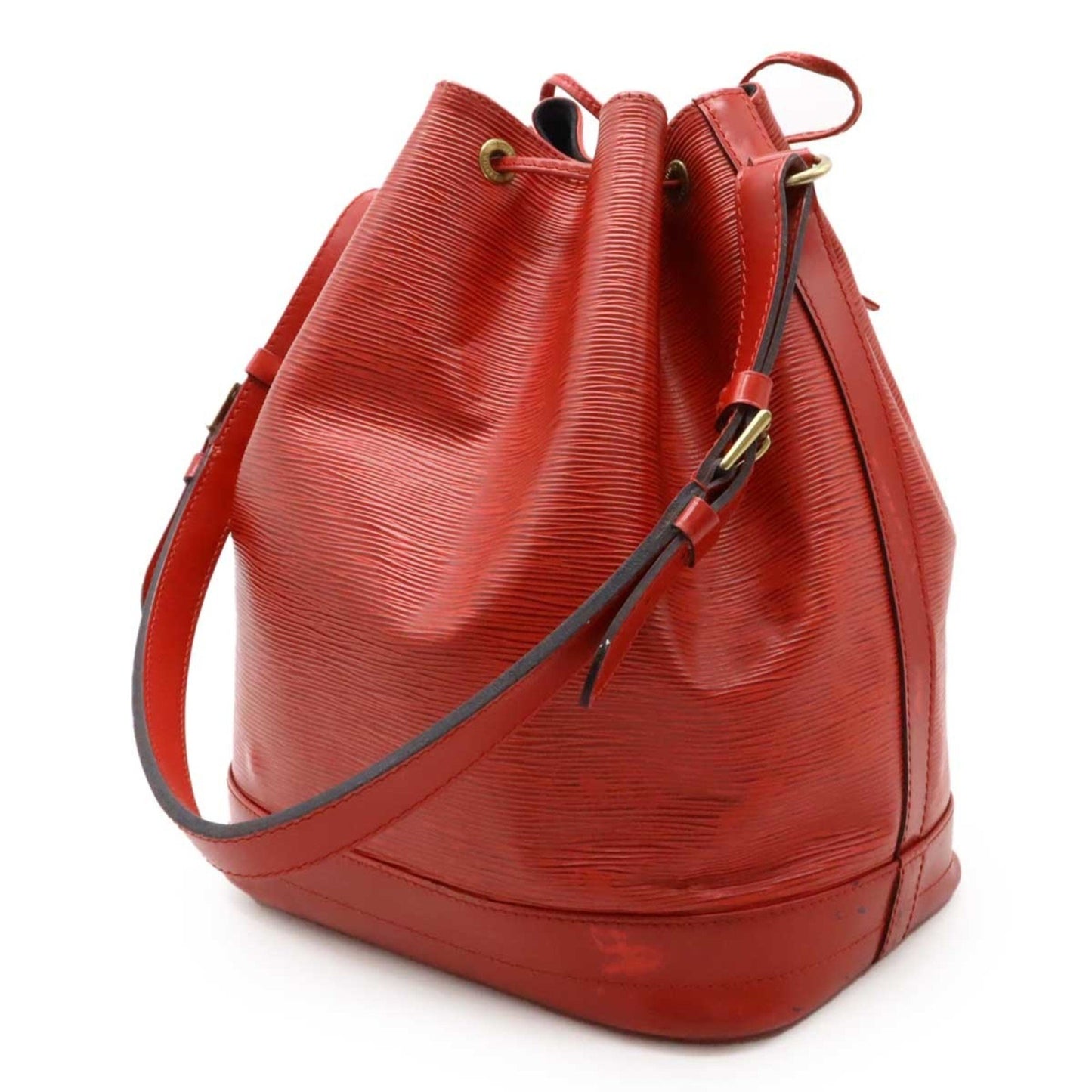 Louis Vuitton Noé, Red, Leather, shoulder