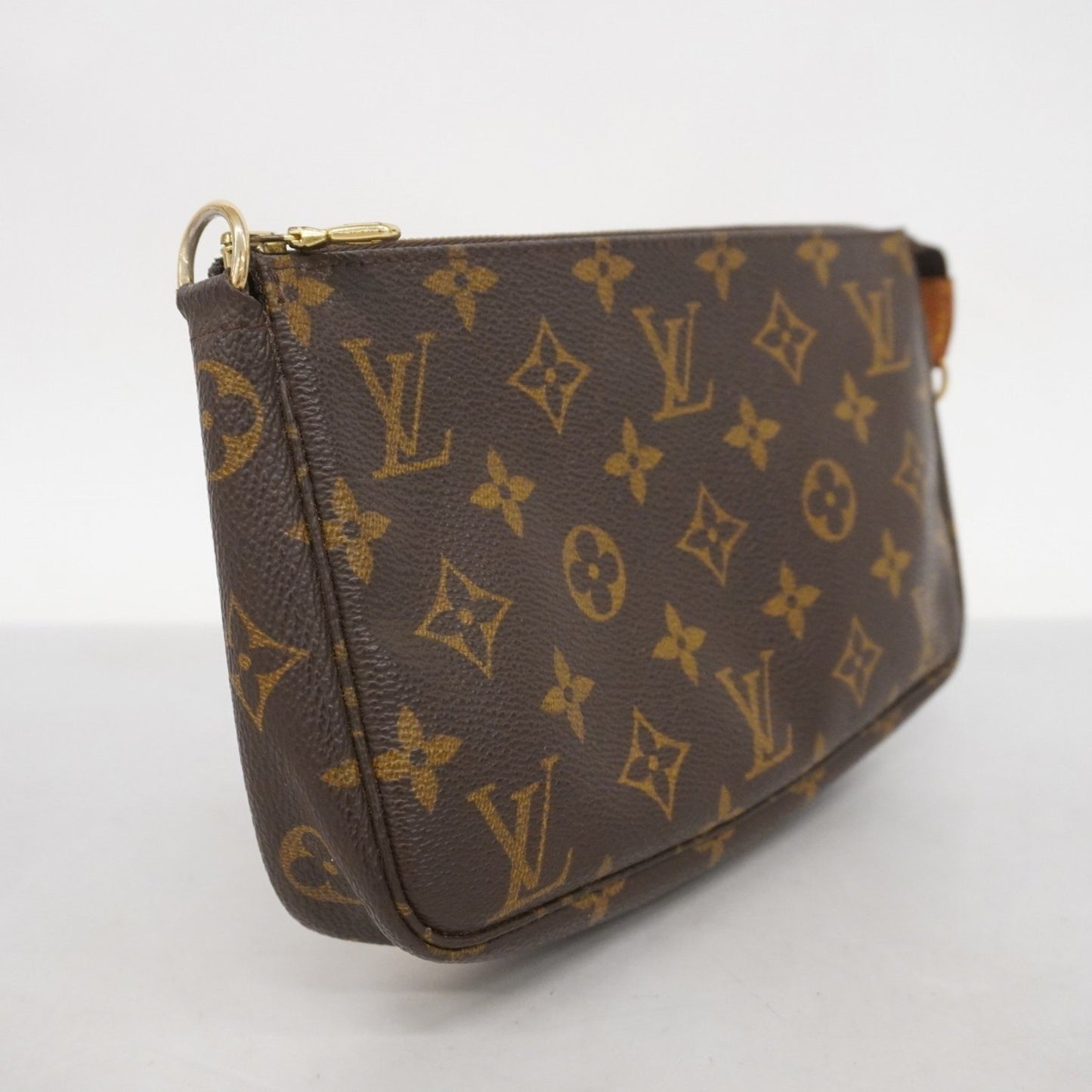 Louis Vuitton Pochette Accessoire, Brown, Canvas, clutch