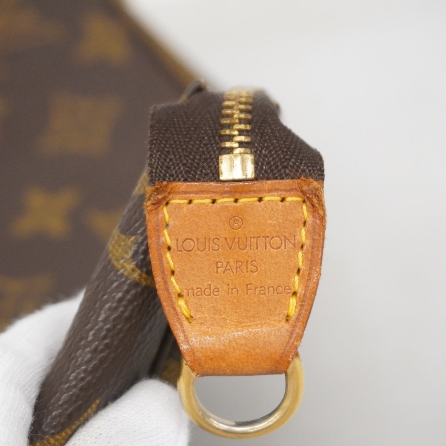 Louis Vuitton Pochette Accessoire, Brown, Canvas, clutch