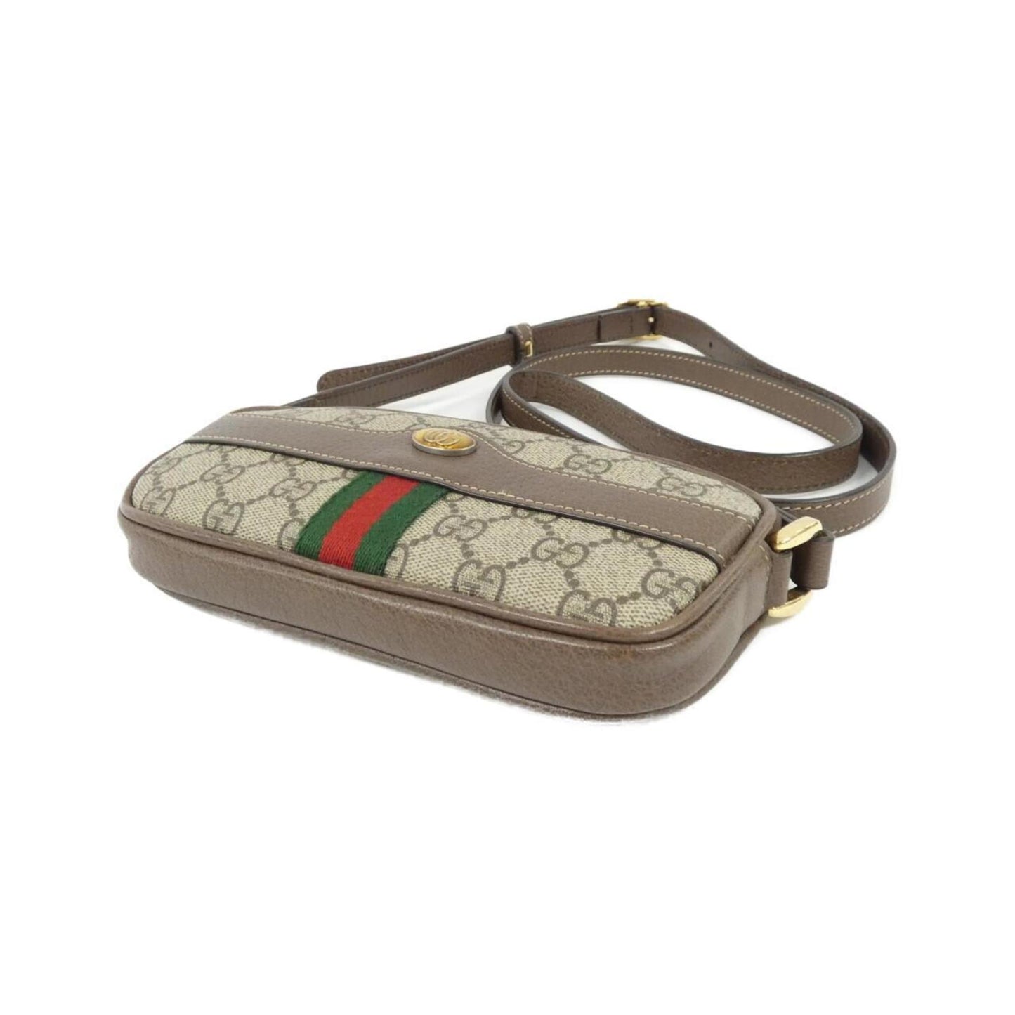 Gucci Ophidia, "BEIGE, BROWN", Canvas, shoulder