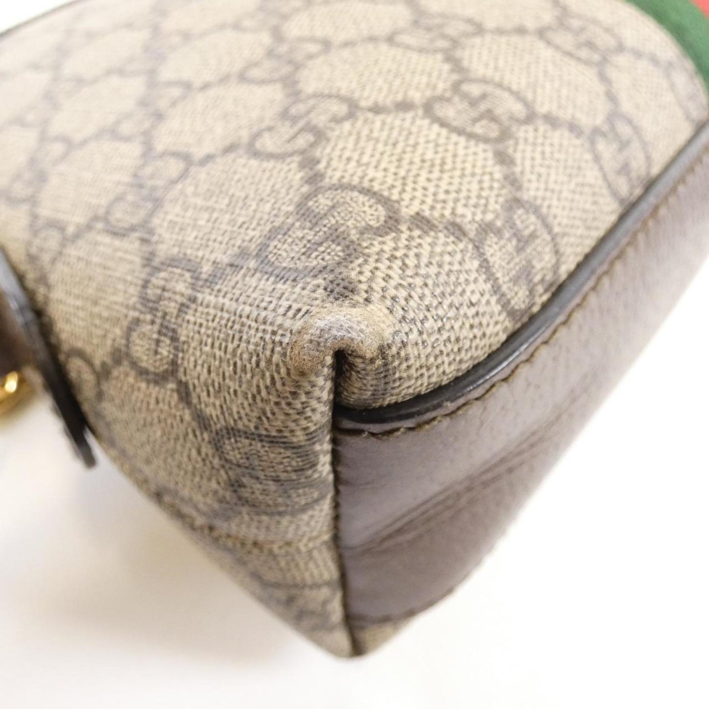 Gucci Ophidia, Beige, Canvas, shoulder
