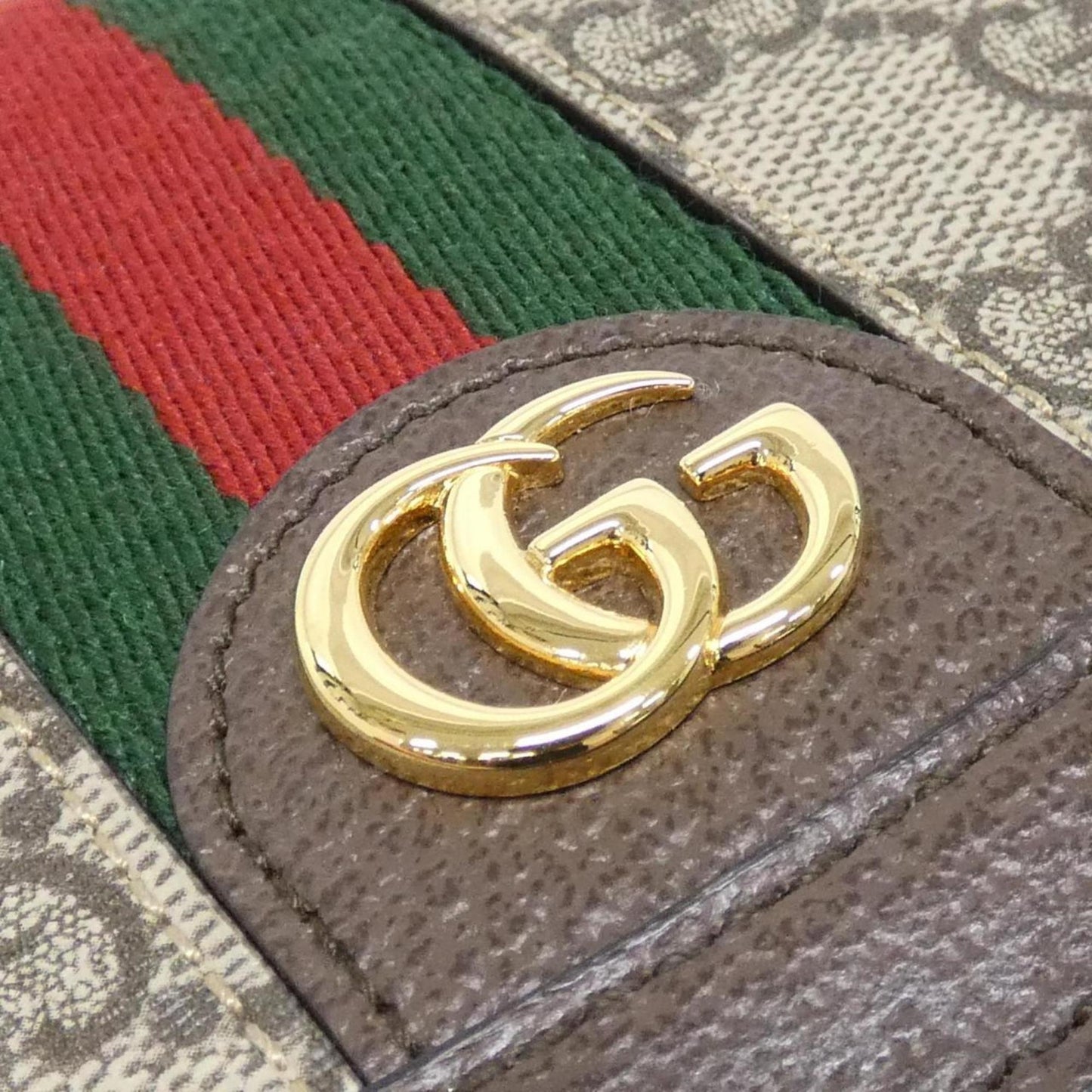 Gucci Ophidia, Beige, Canvas, shoulder