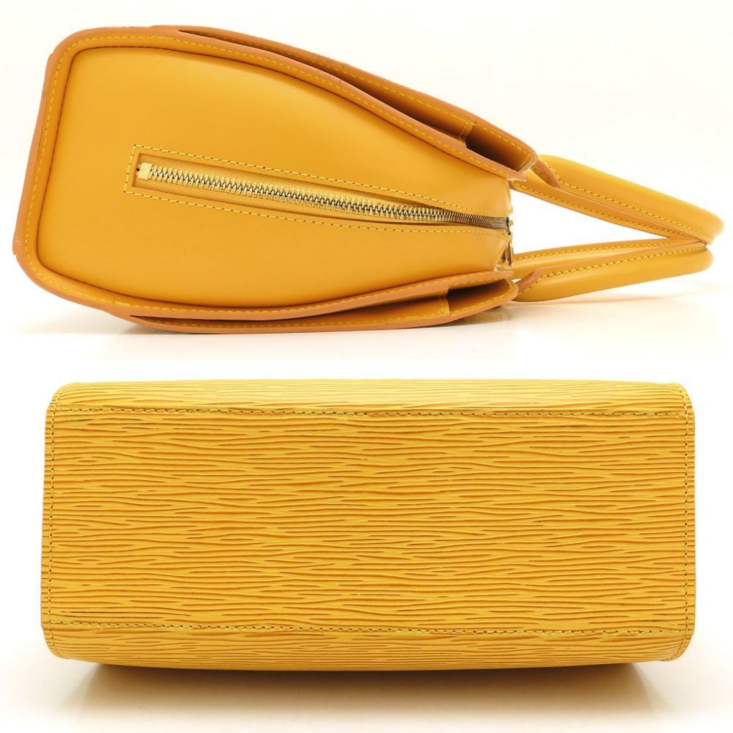 Louis Vuitton Pont Neuf, Yellow, Leather, handbag
