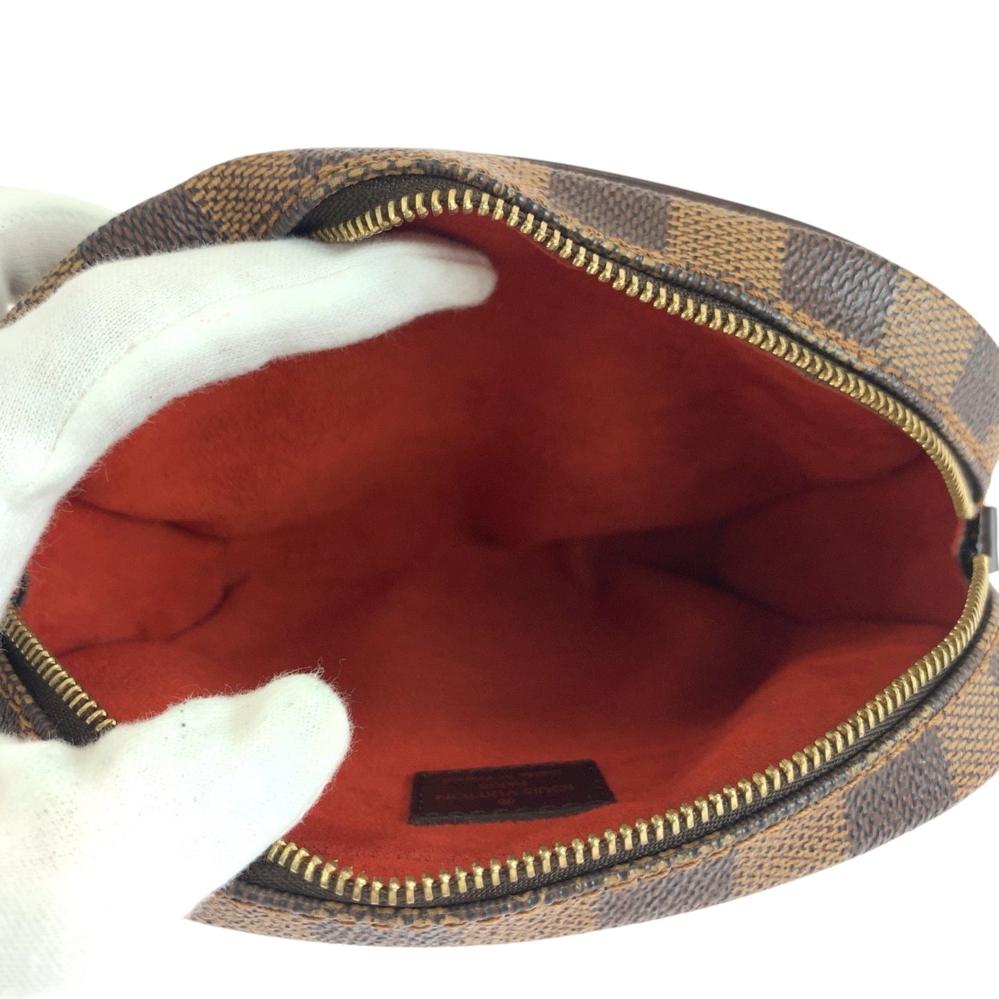 Louis Vuitton Ipanema, Brown, "CANVAS, LEATHER", clutch