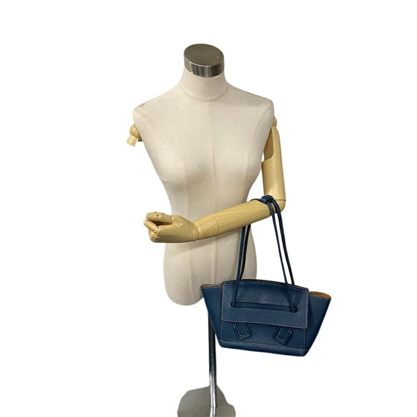 Bottega Veneta Arco, Navy, Leather, shoulder