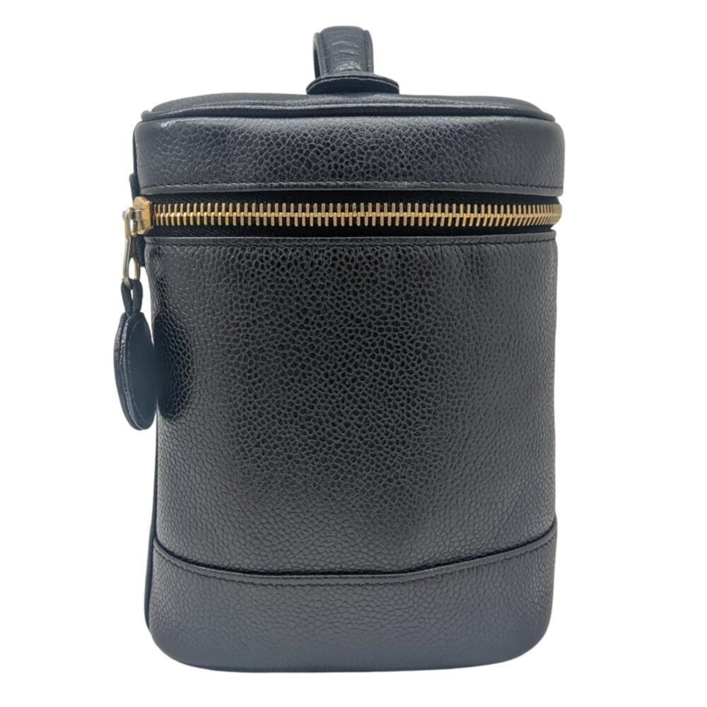 Chanel Vanity, Black, Leather, clutch