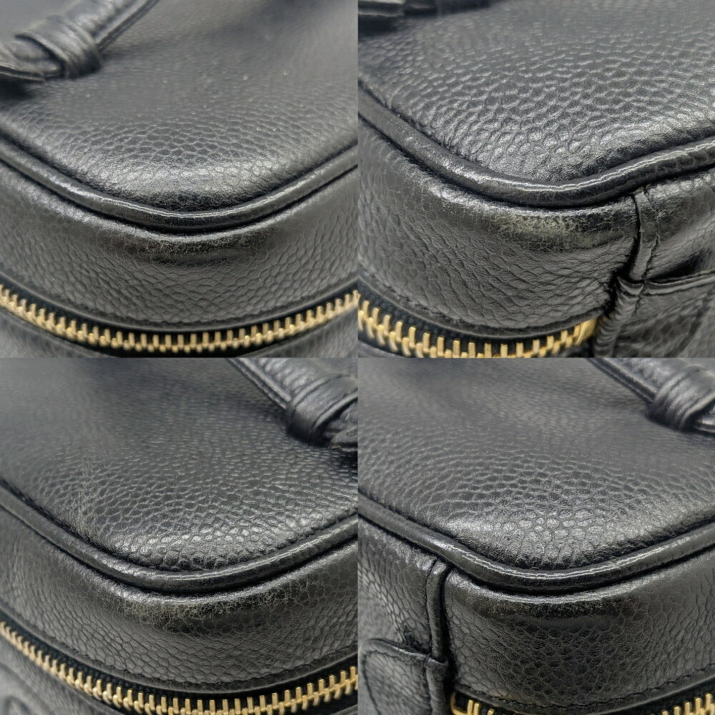 Chanel Vanity, Black, Leather, clutch