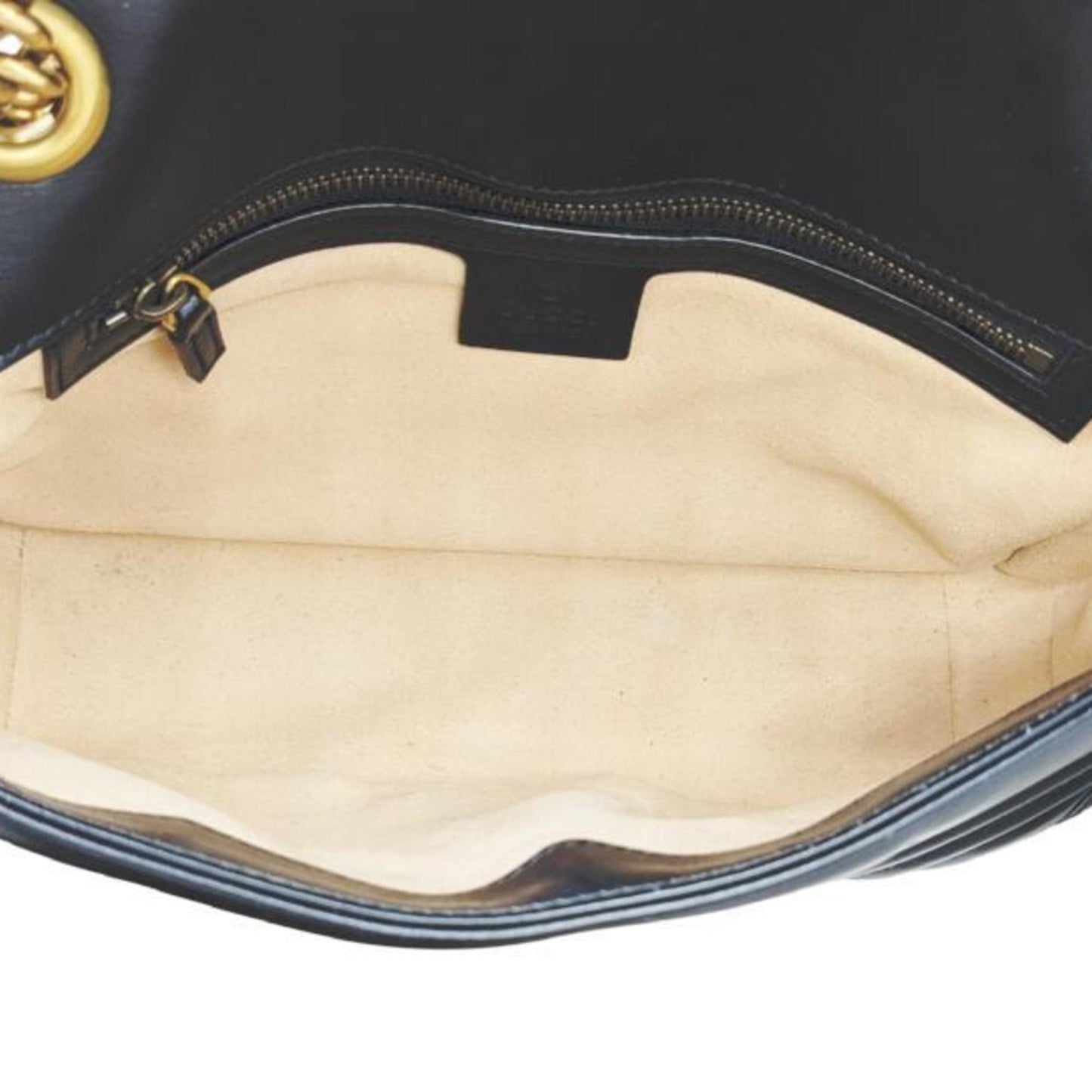 Gucci GG Marmont, Black, Leather, shoulder
