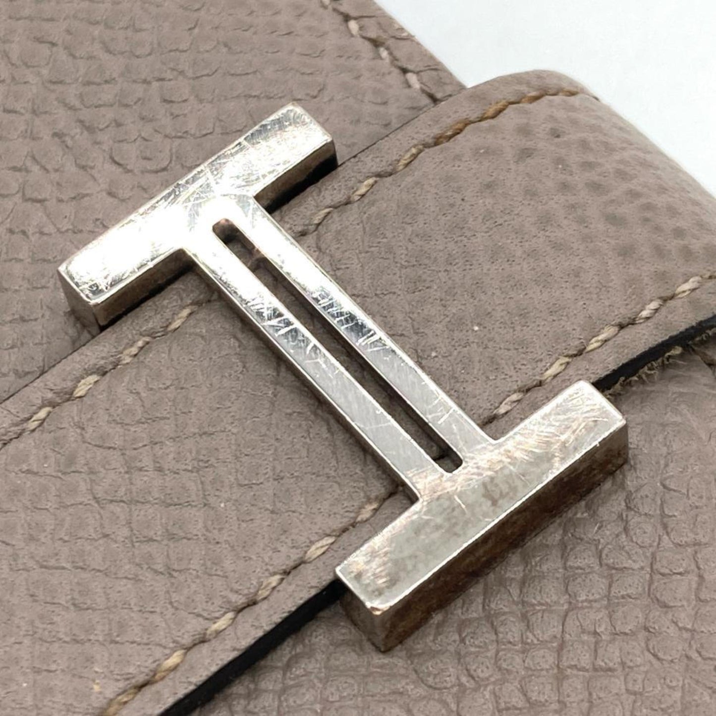 Hermès Béarn, Grey, Leather, wallet