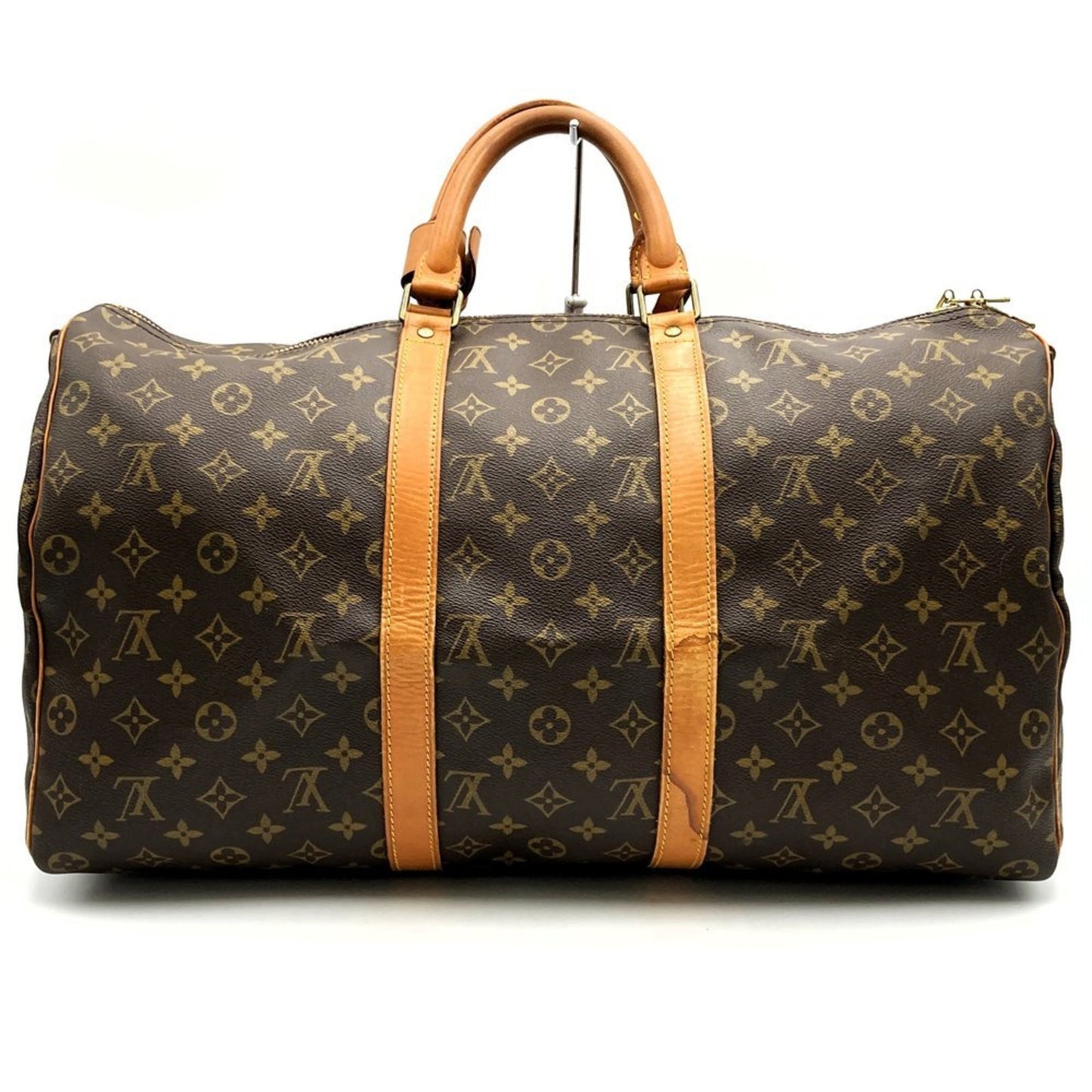 Louis Vuitton Keepall 50, Brown, Canvas, travel