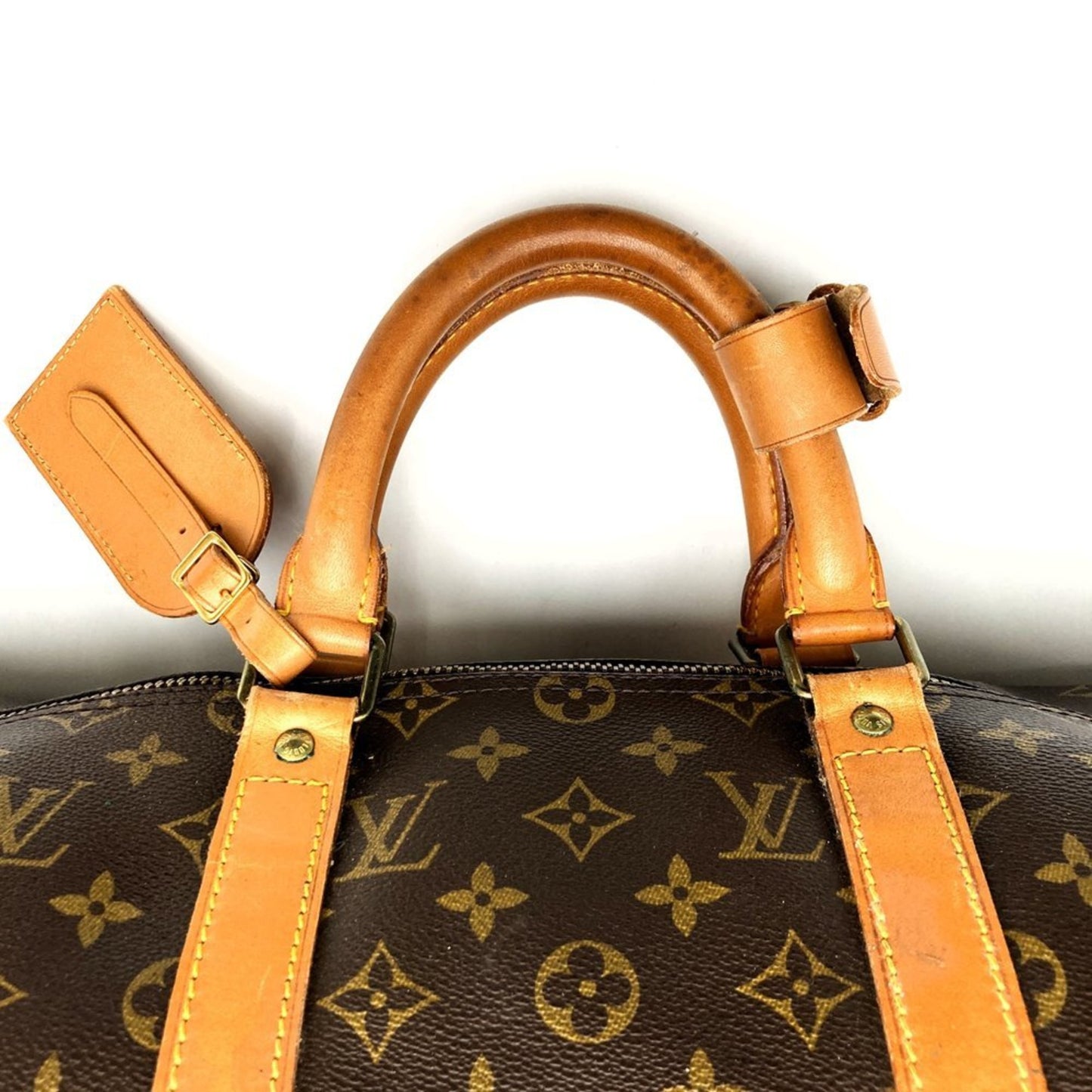 Louis Vuitton Keepall 50, Brown, Canvas, travel