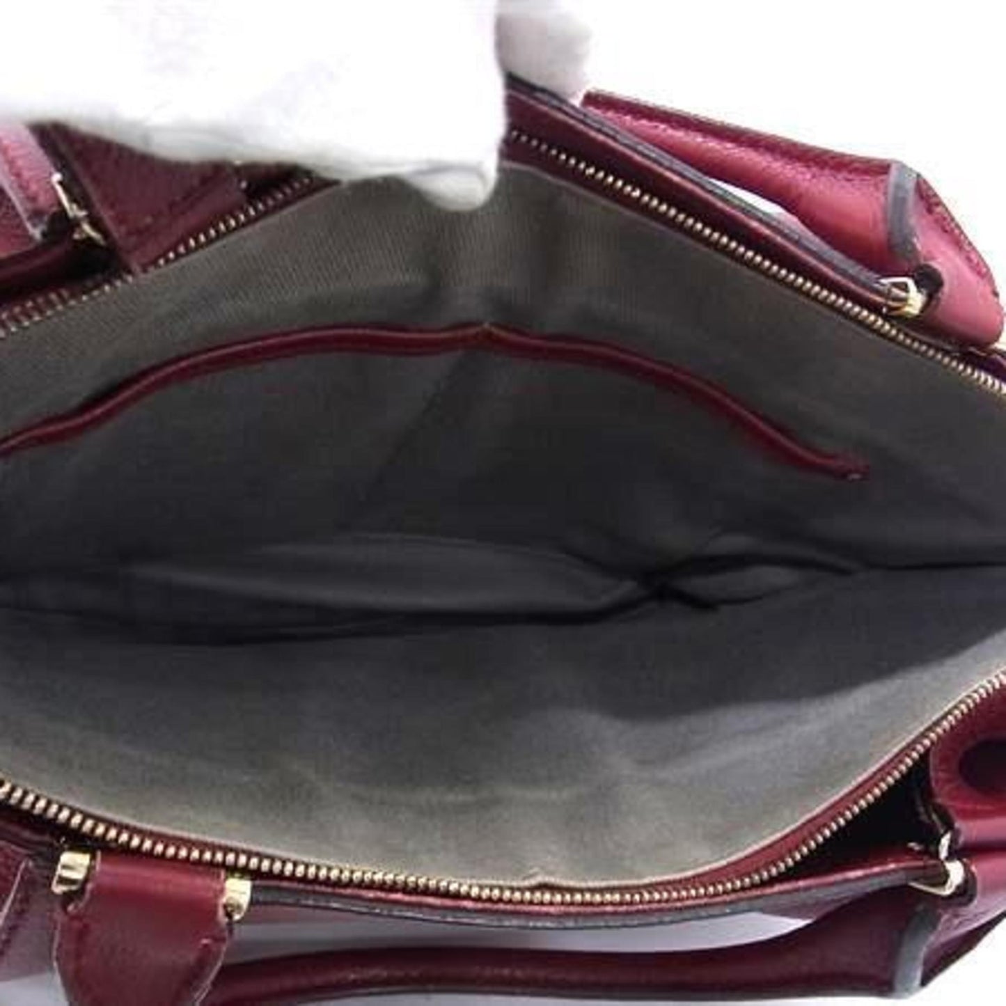 Cartier C de cartier, Burgundy, Leather, tote