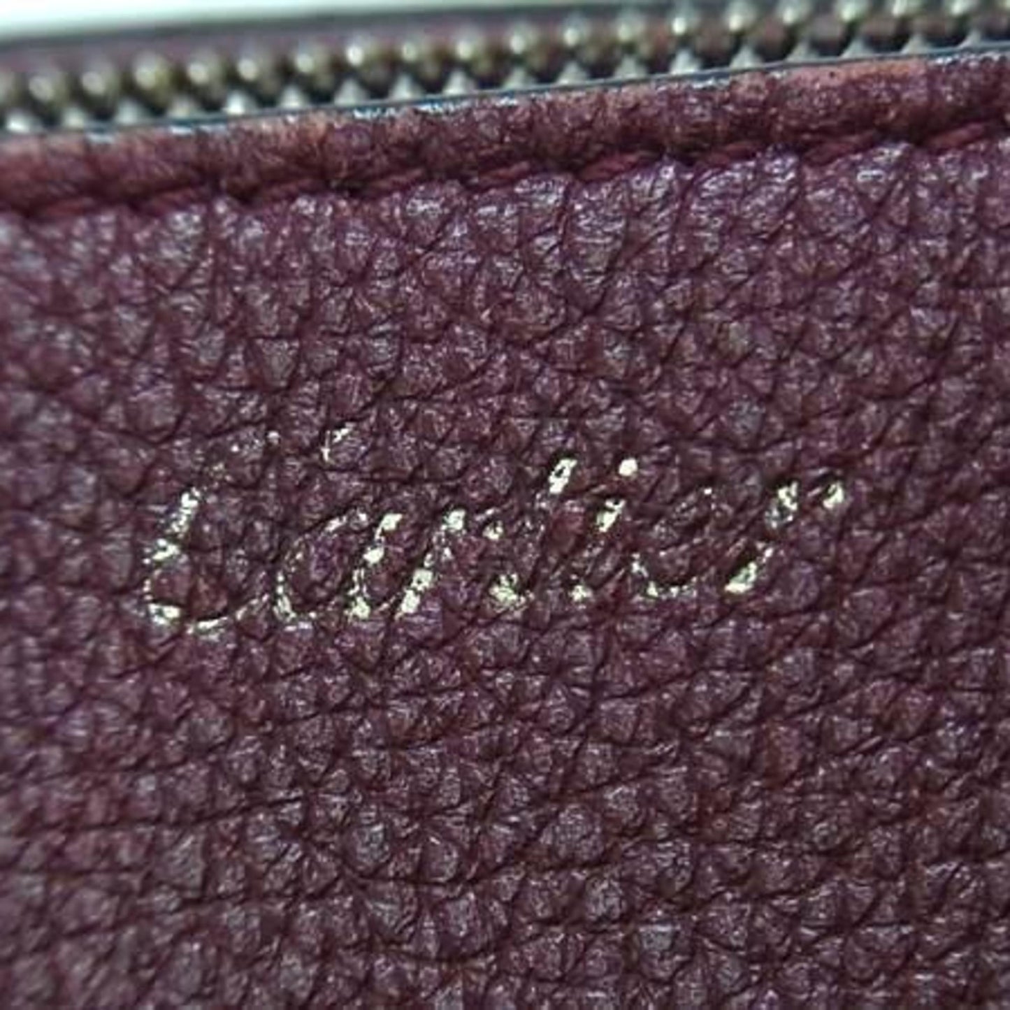 Cartier C de cartier, Burgundy, Leather, tote