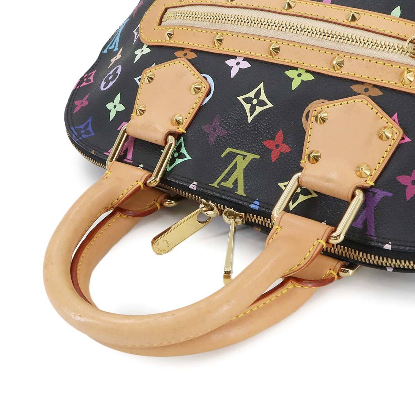 Louis Vuitton Alma, Multicolour, Canvas, handbag