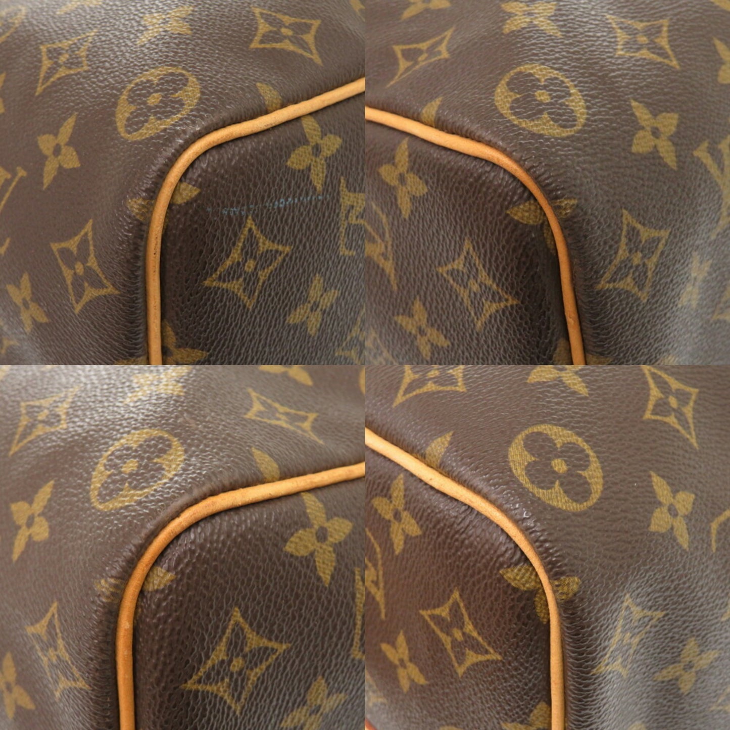 Louis Vuitton Keepall Bandouliere 50, Brown, "CANVAS, LEATHER", travel