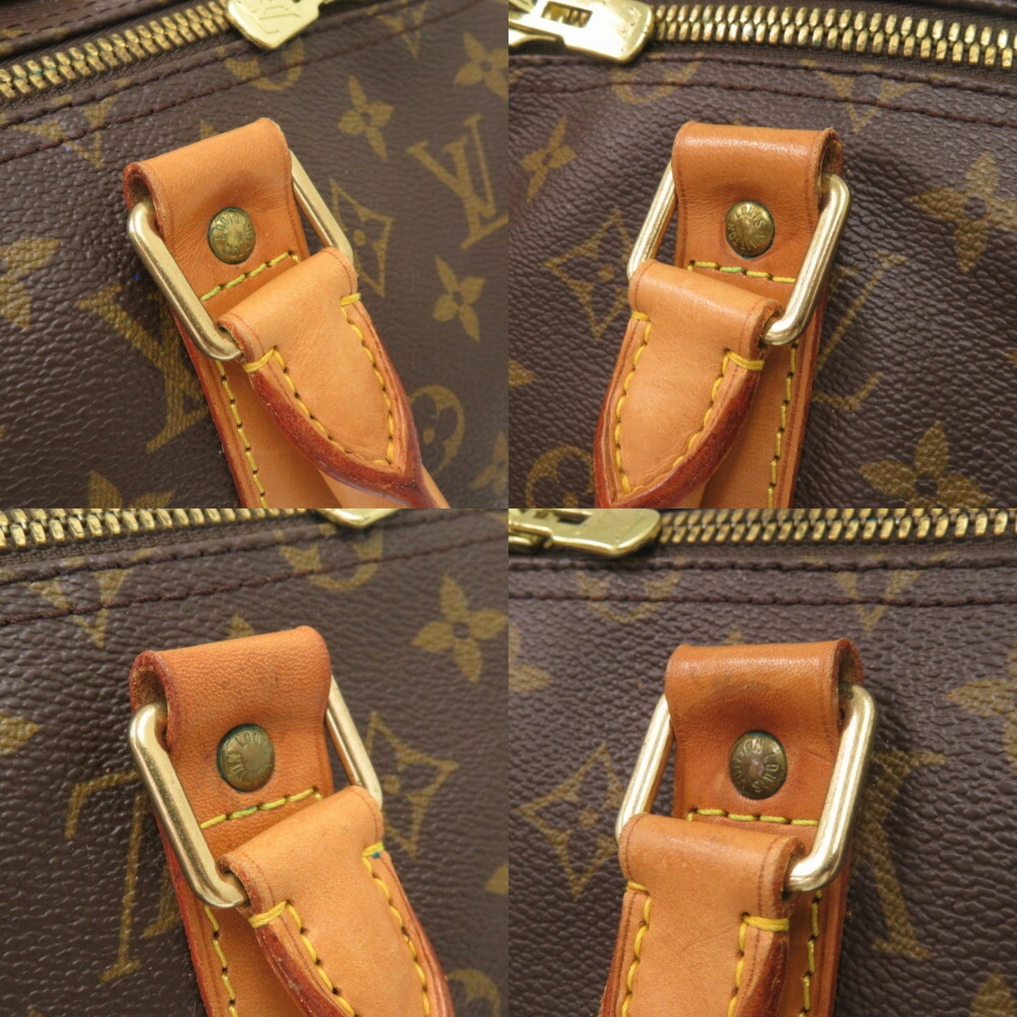 Louis Vuitton Keepall Bandouliere 55, Brown, "CANVAS, LEATHER", travel