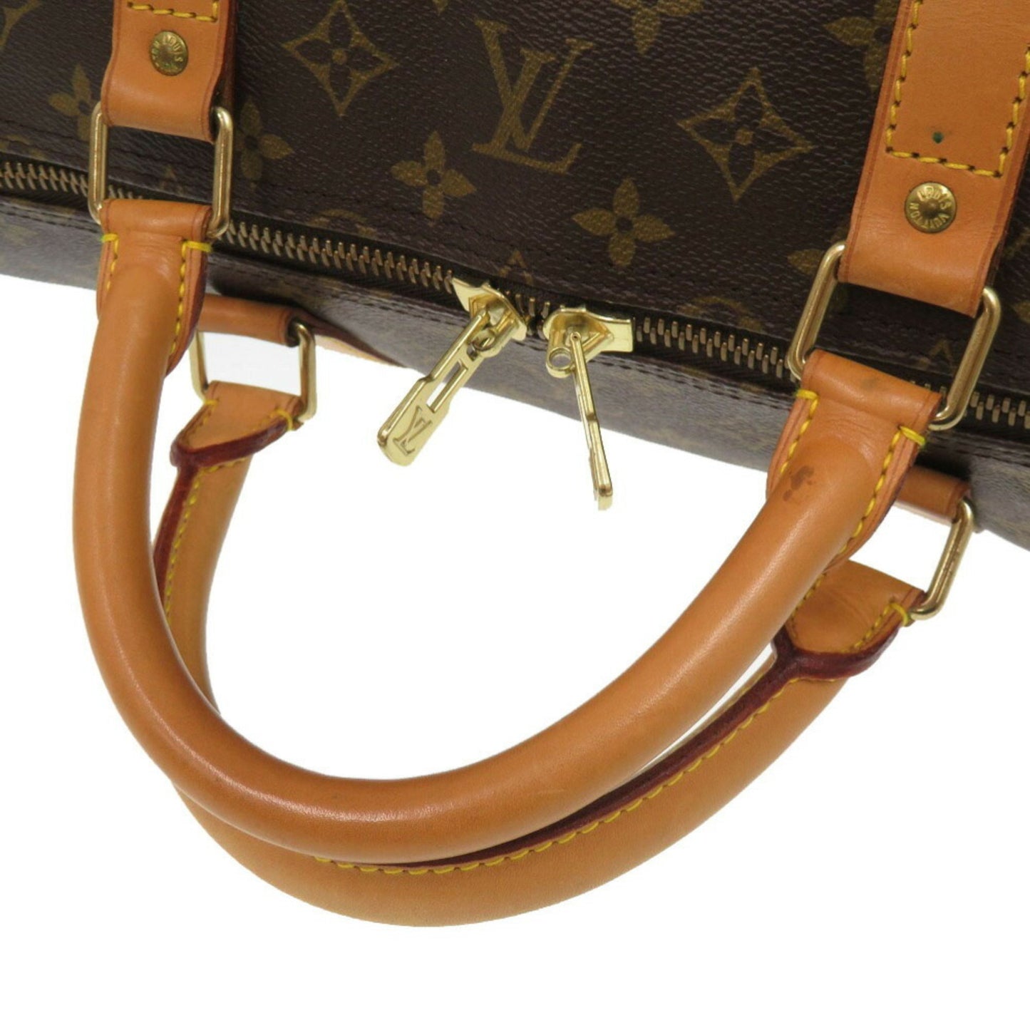 Louis Vuitton Keepall Bandoulière 60, Brown, Canvas, travel