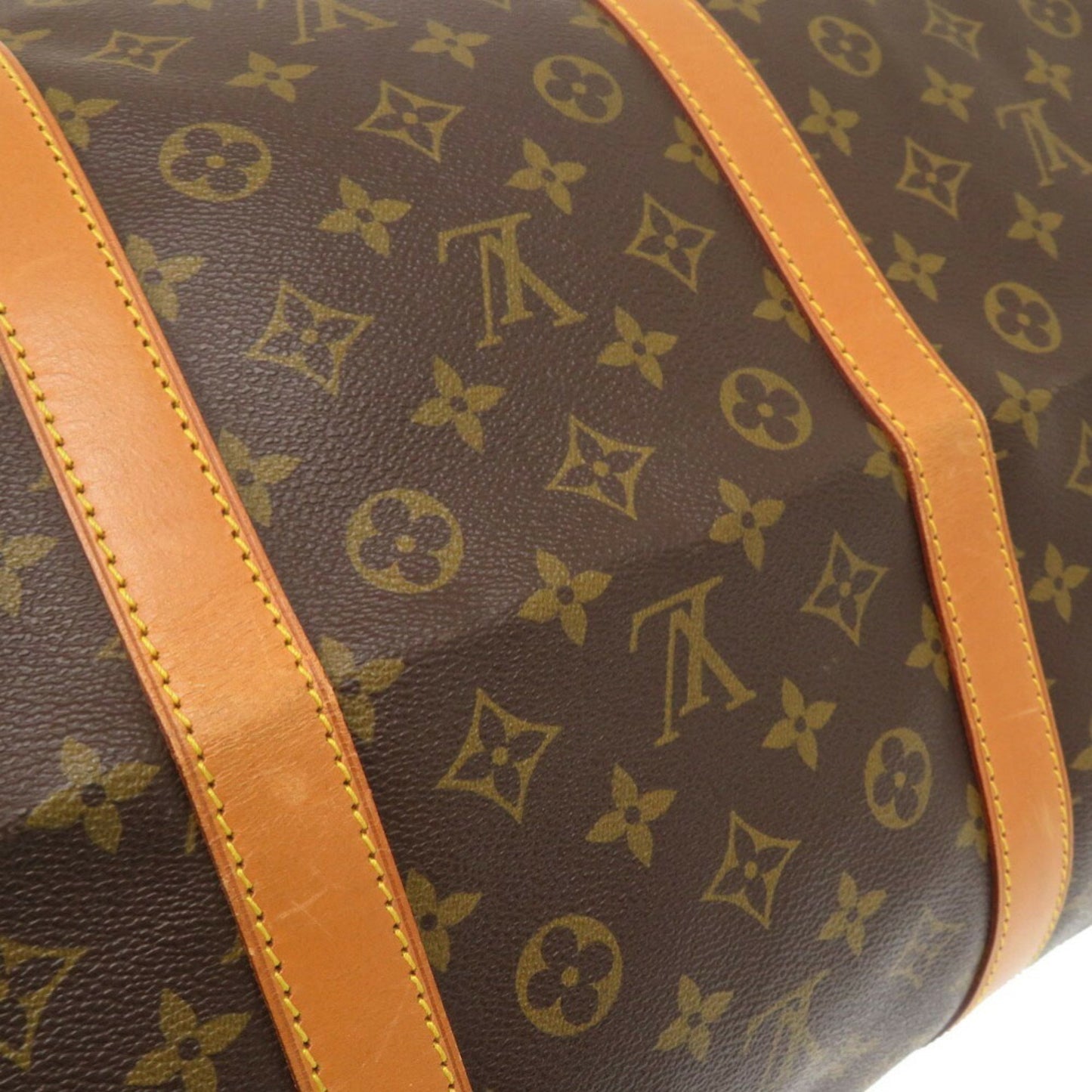 Louis Vuitton Keepall Bandoulière 60, Brown, Canvas, travel
